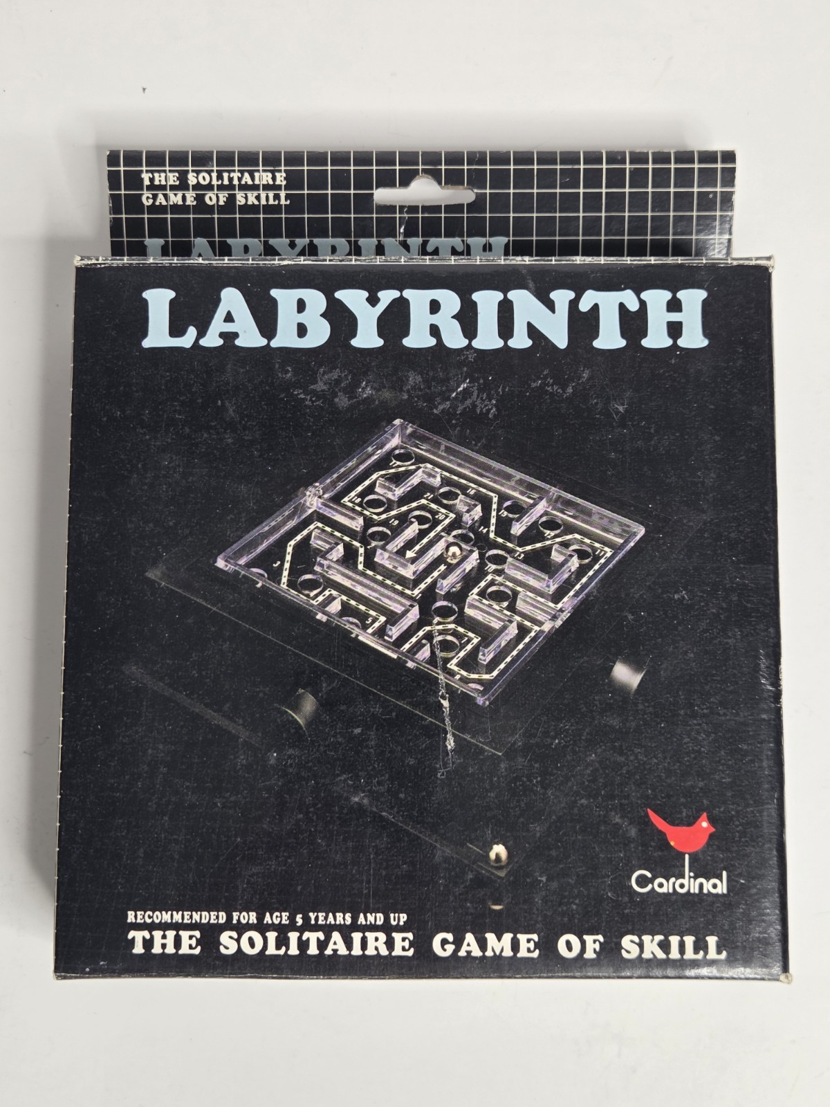 Vintage 1980s Cardinal Labyrinth Plastic Maze Game – Complete w/ 2 Steel Marbles