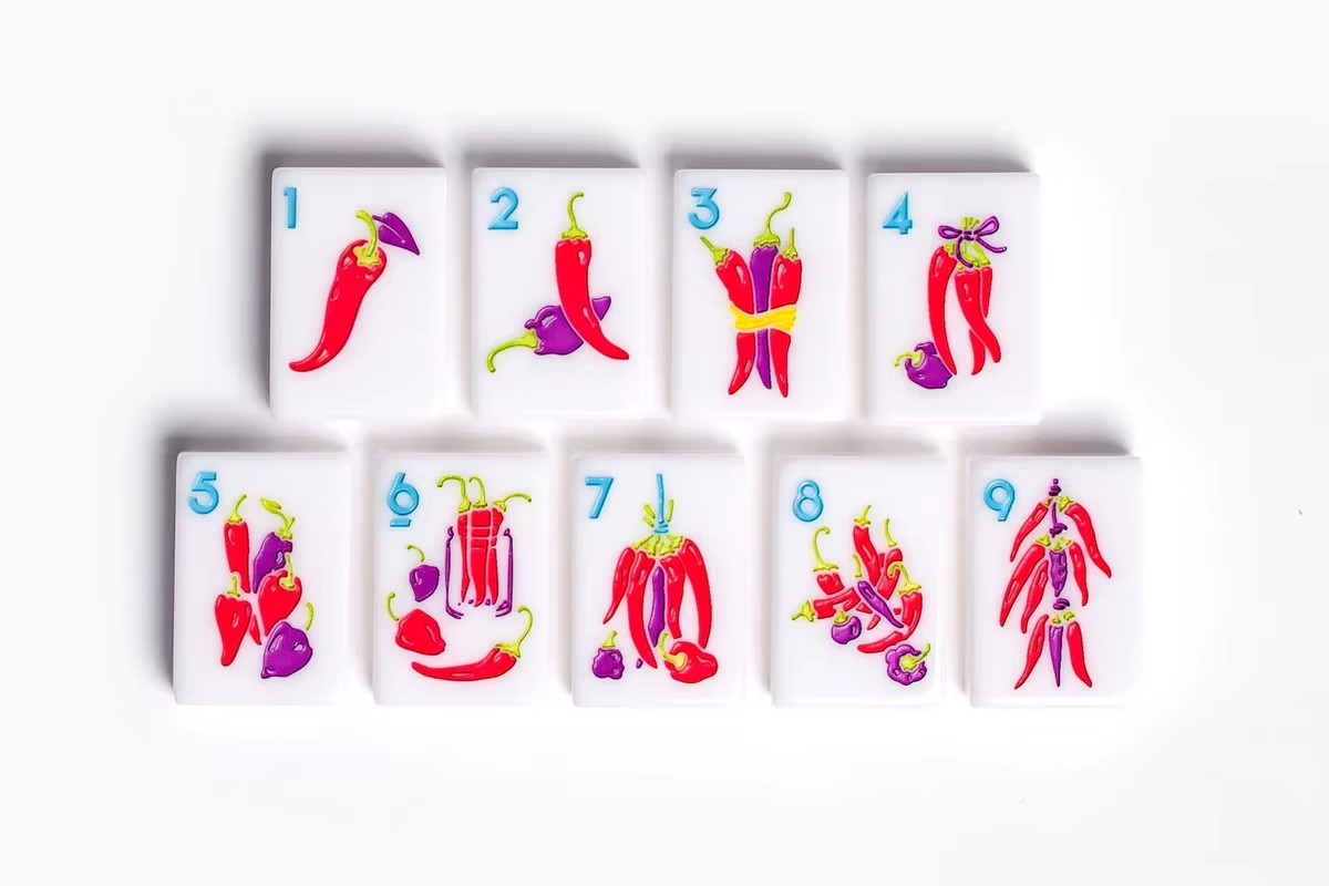 Premium American Mahjong Set 160pcs – Summer Fiesta