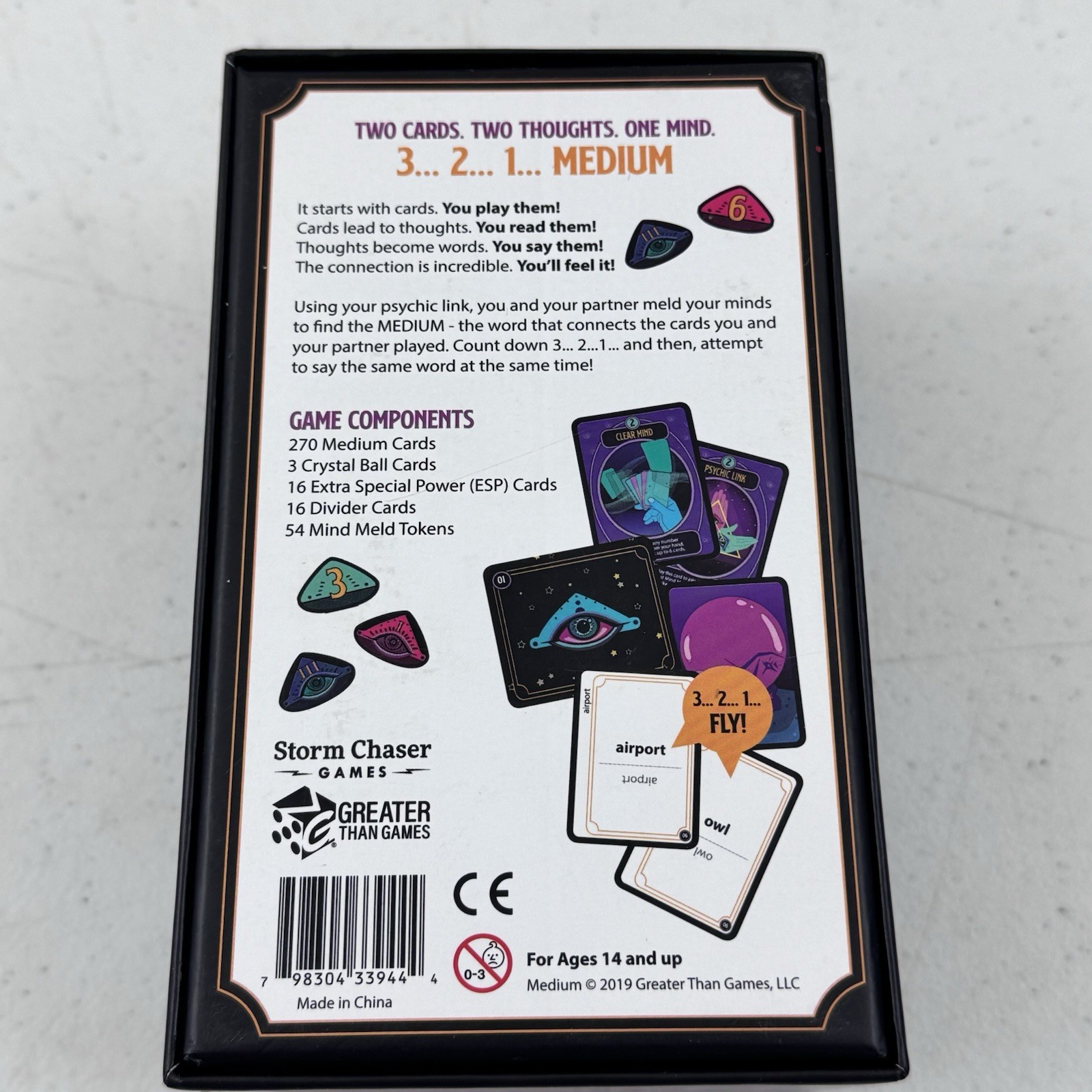 Greater Than Games Medium Mind-Reading Party Game Sealed Parts In Box New