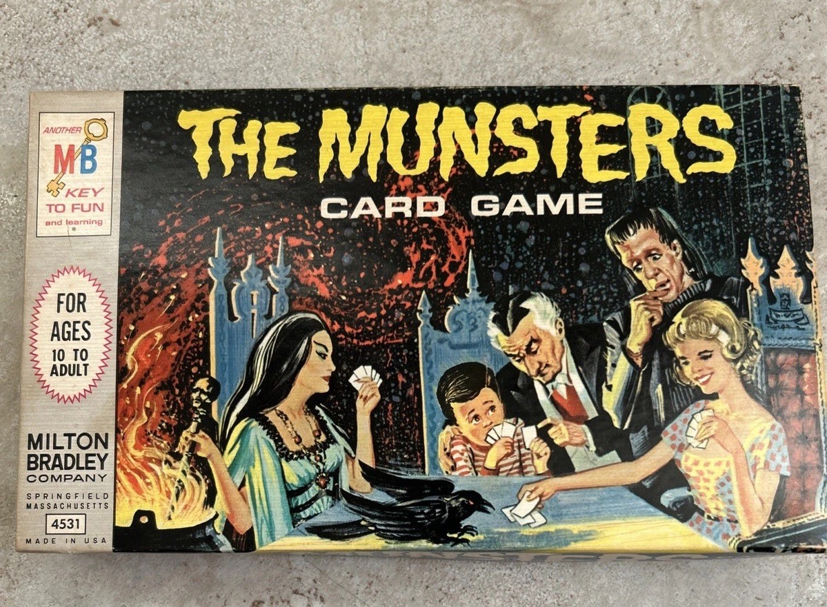 The Munsters Card Game 1964 Milton Bradley 4531 No Signs Of Use! HTF!
