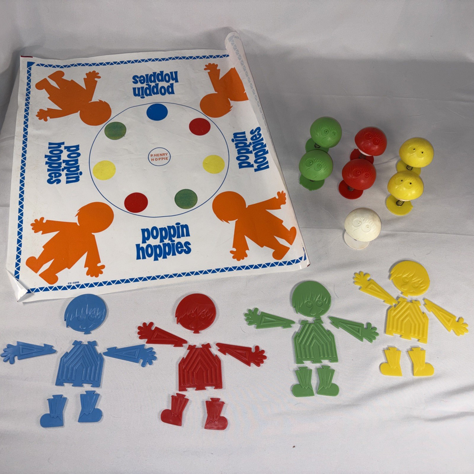 Vintage Poppin Hoppies Game By Ideal 1968 100% Complete