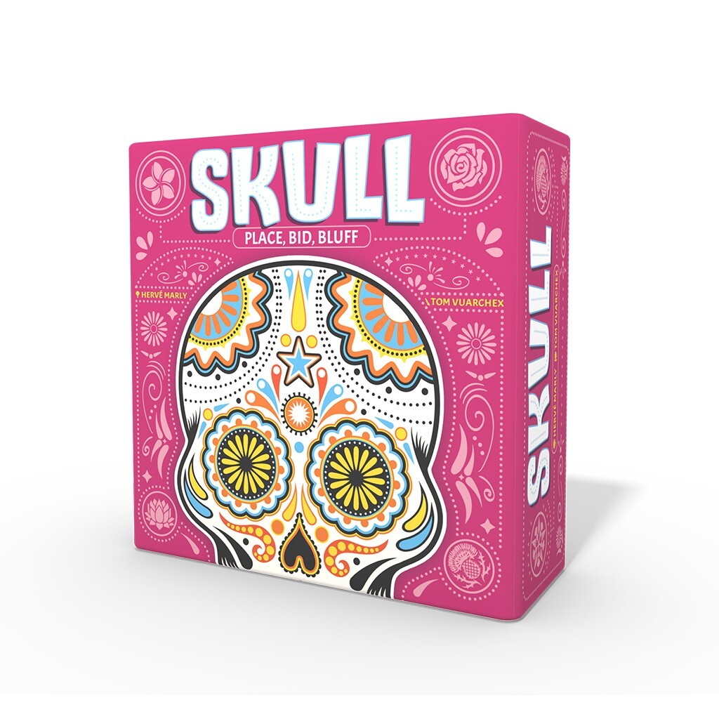Skull Bluffing Card Game PINK BOX Space Cowboys Asmodee SCSK02EN Family Party