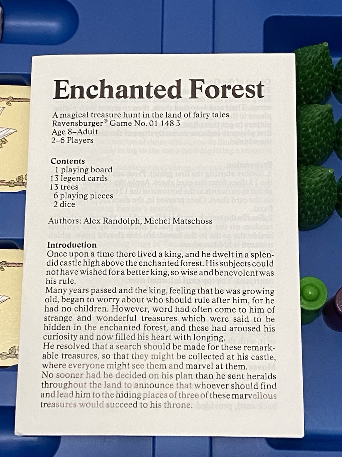 Vintage Enchanted Forest Board Game Ravensburger 1990 100% Complete