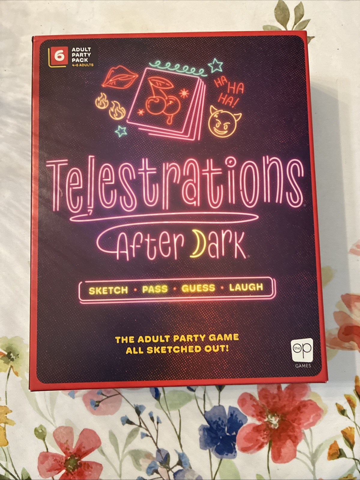 USAopoly Telestrations After Dark Adult Party Game 4-6 Players Dry-Erase Markers