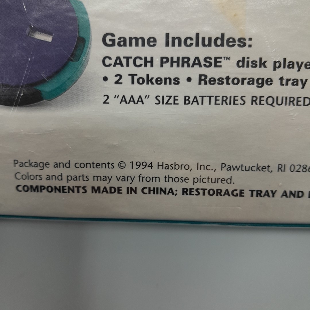 Catch Phrase Party Board Game Vintage 1994 Parker Brothers New Sealed