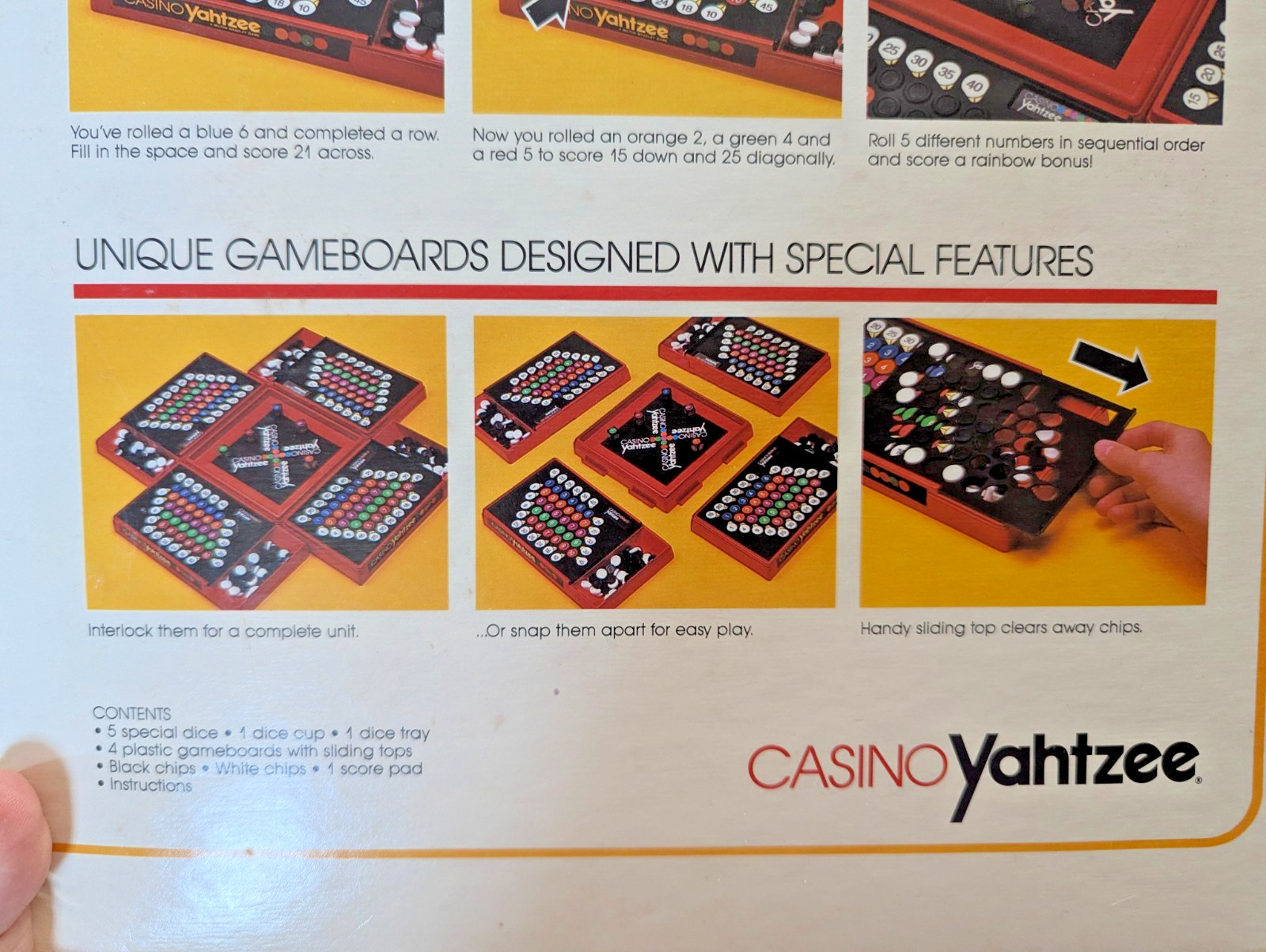 CASINO YAHTZEE Board Game 100% COMPLETE 1986 VINTAGE