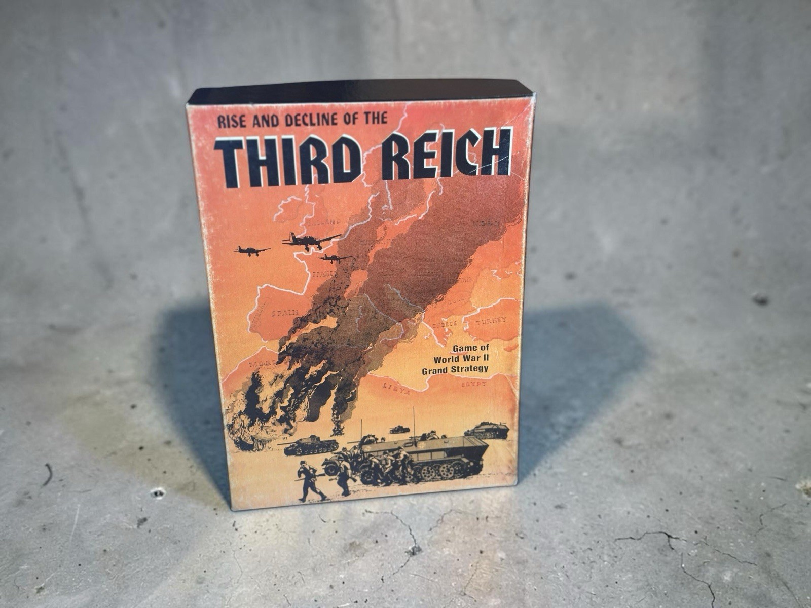 Avalon Hill 1974 Rise and Decline of the THIRD REICH 2nd Ed. UNPUNCHED CIB