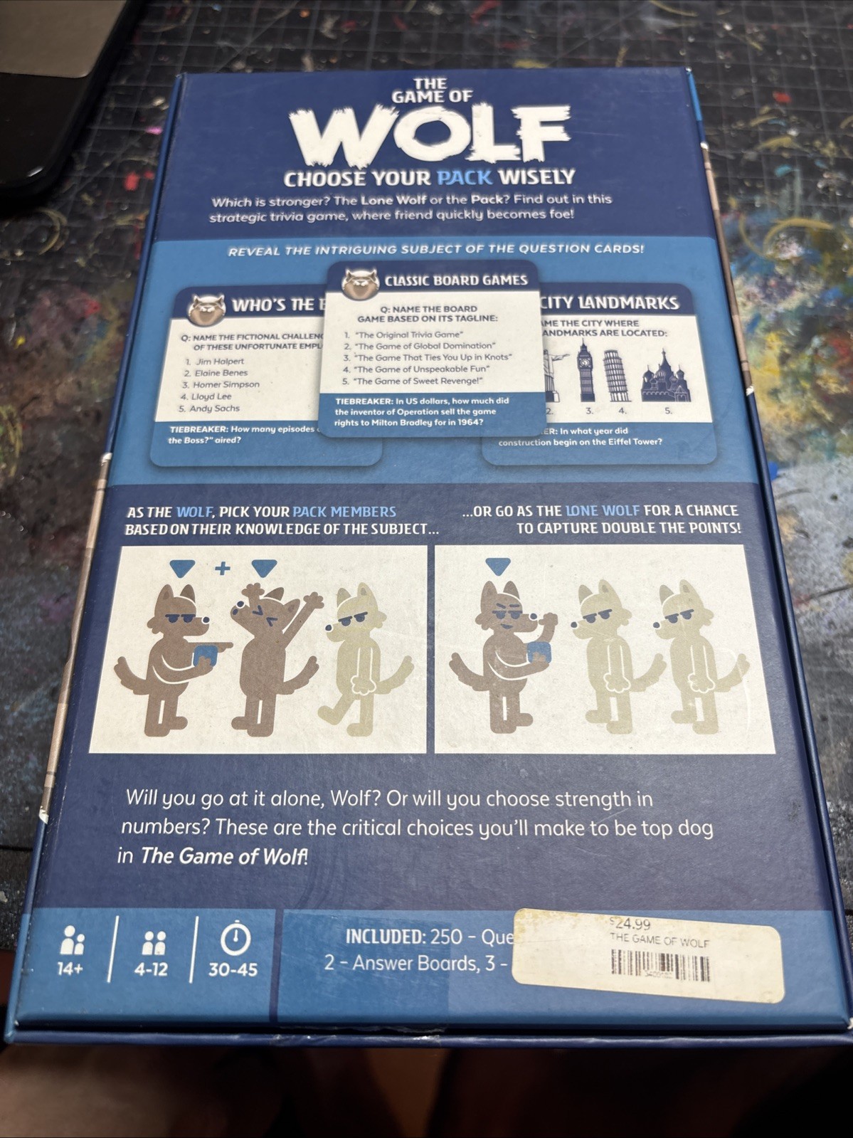 The Game of Wolf a Trivia Game for Friends, Families and Teens