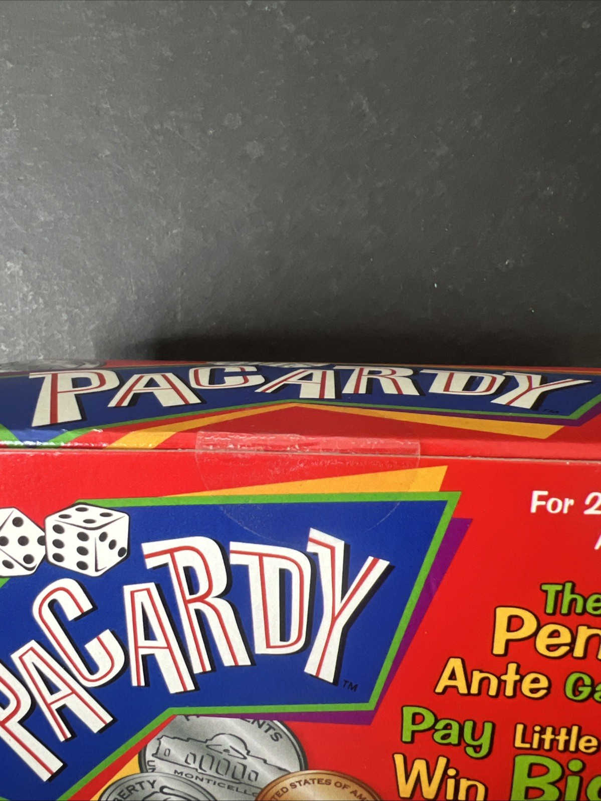 Pacardy Cards and Dice Game Patch Products 2005 Brand New Sealed