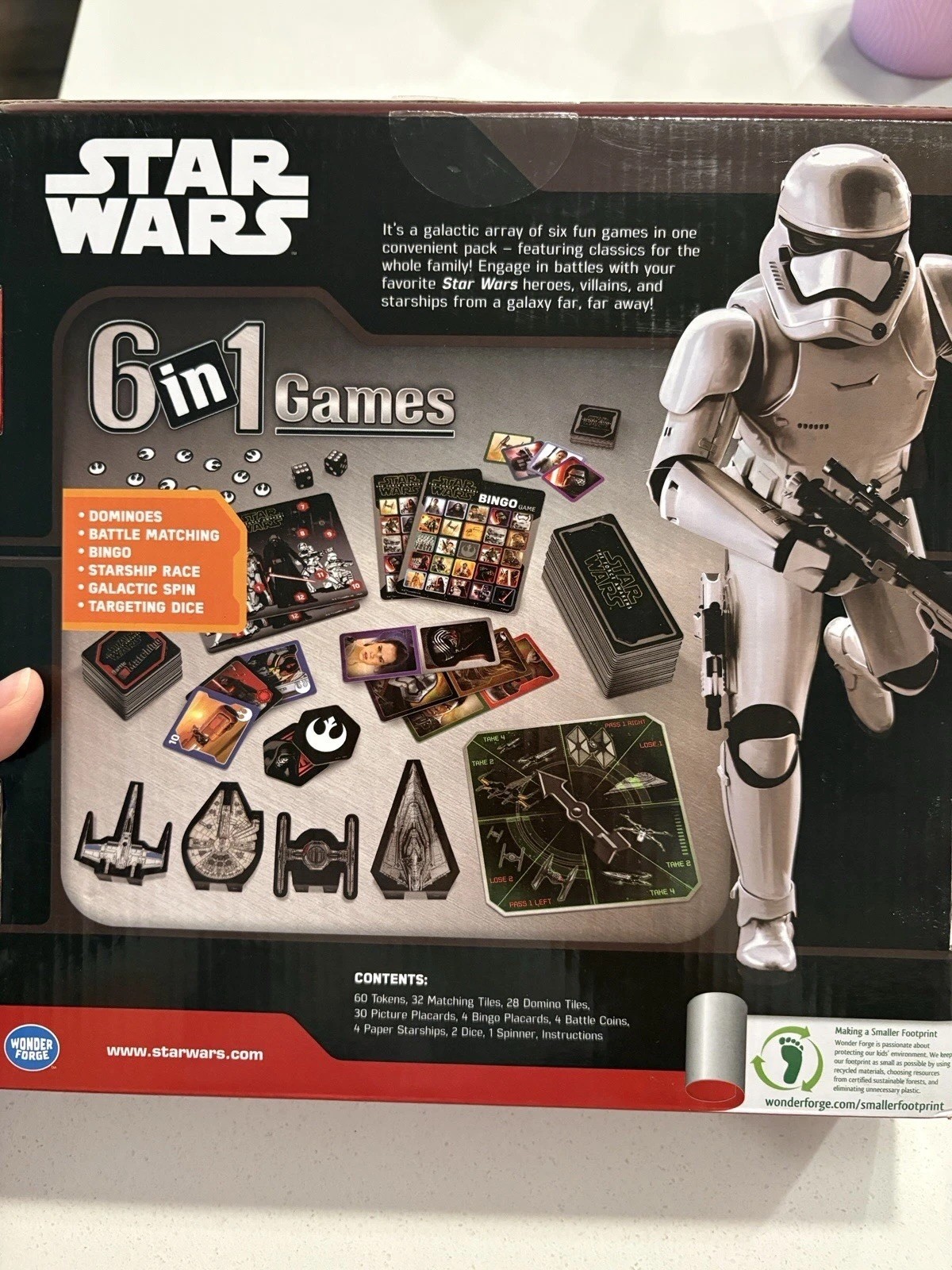 Star Wars 6-in-1 Game Collection Wonder Forge Disney The Force Awakens, NEW
