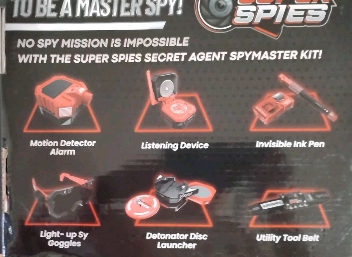 STICKY LIL FINGERS SuperSpies Secret Agent Spymaster Kit Open Box