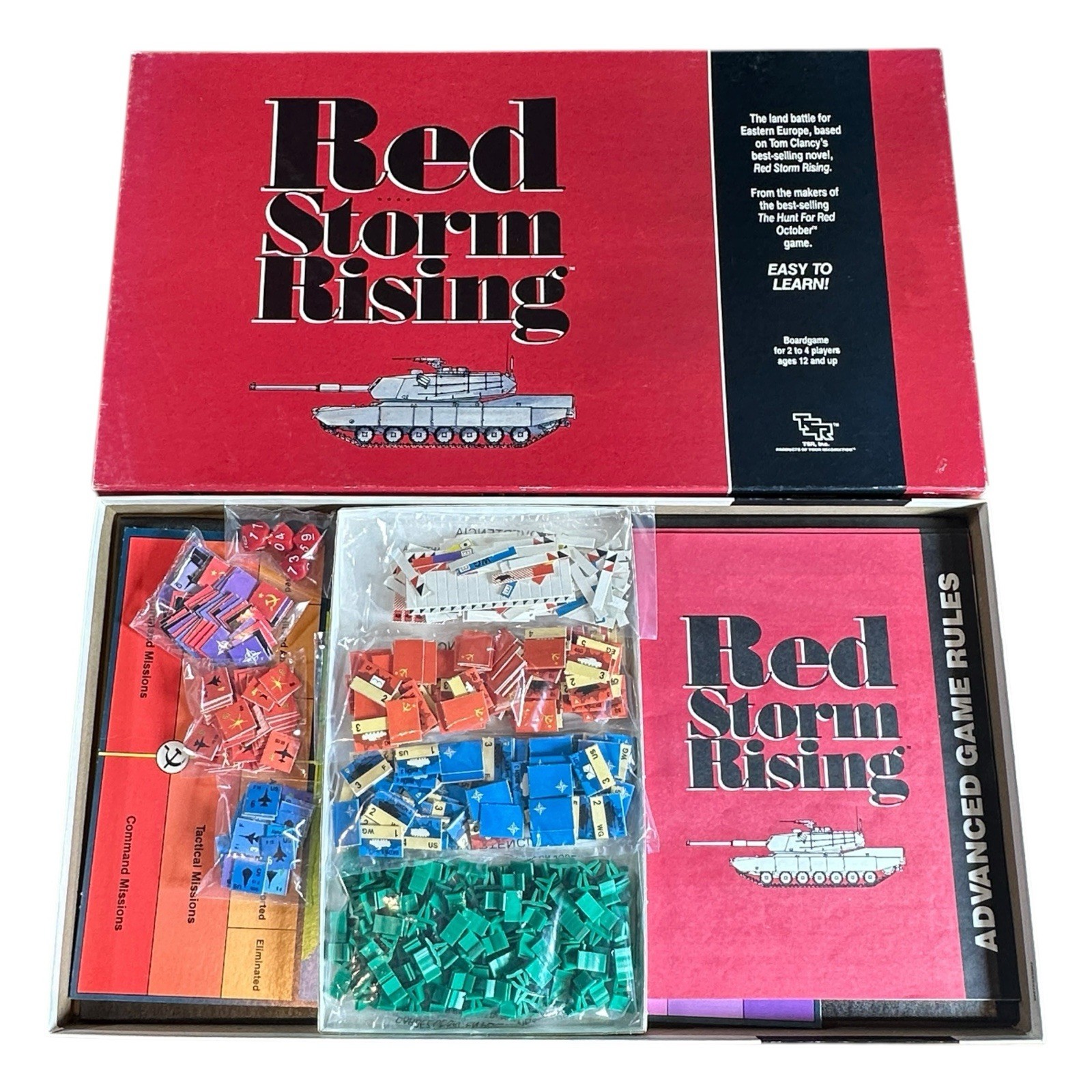 Red Storm Rising Board Game TSR 1989 Complete Counted Counters & Stands