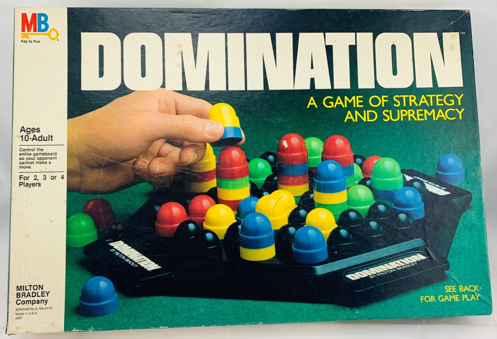 1982 Domination Focus Game by Milton Bradley Complete in Great Cond FREE SHIP