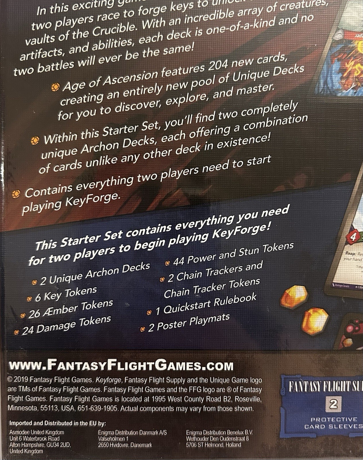 KeyForge Age of Ascension Starter Set SEALED 2019 w/ 2 Unique Archon Decks