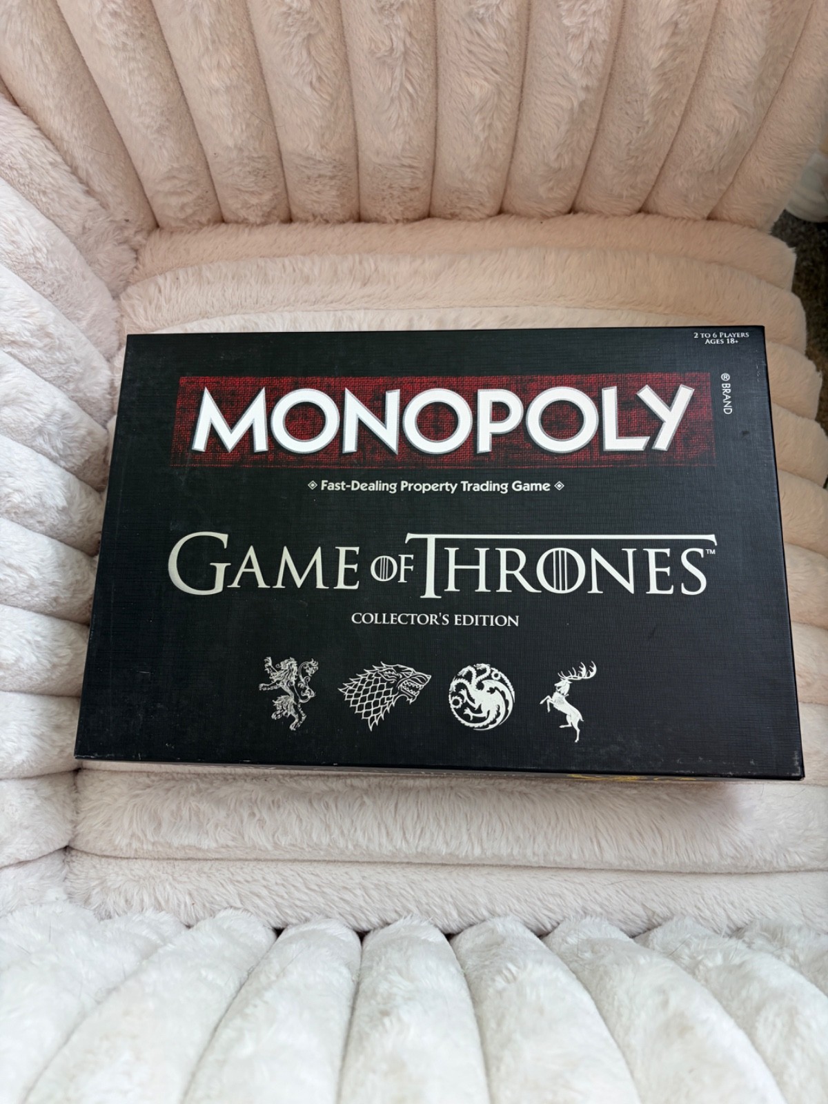 Monopoly Game of Thrones Collector’s Edition Board Game Ages 18+ Open Box