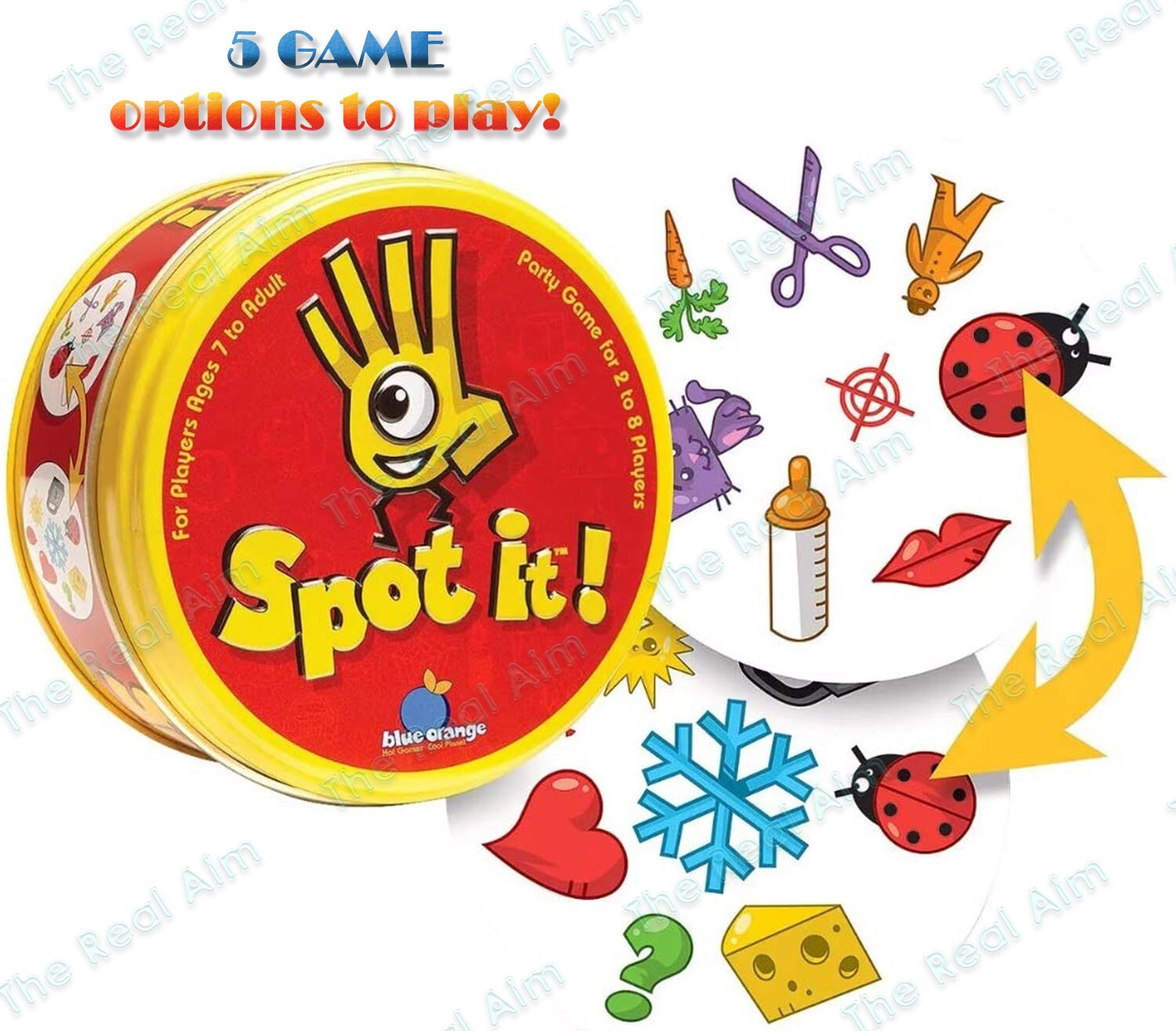 Spot It! Matching Card Game, Party Games: 5 options to play. Memory Game