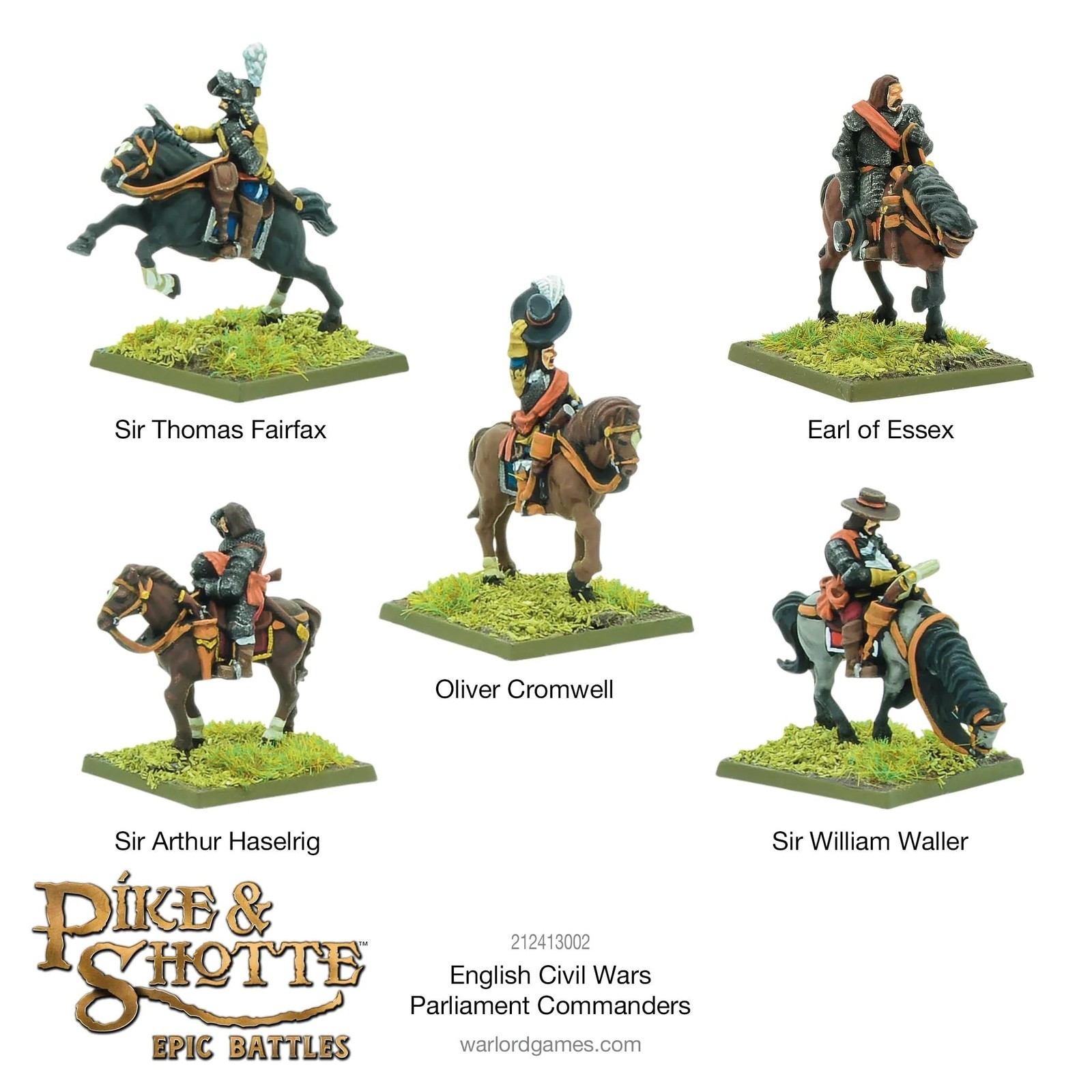 Pike & Shotte Epic Battles – English Civil Wars Parliament Commanders Militar…