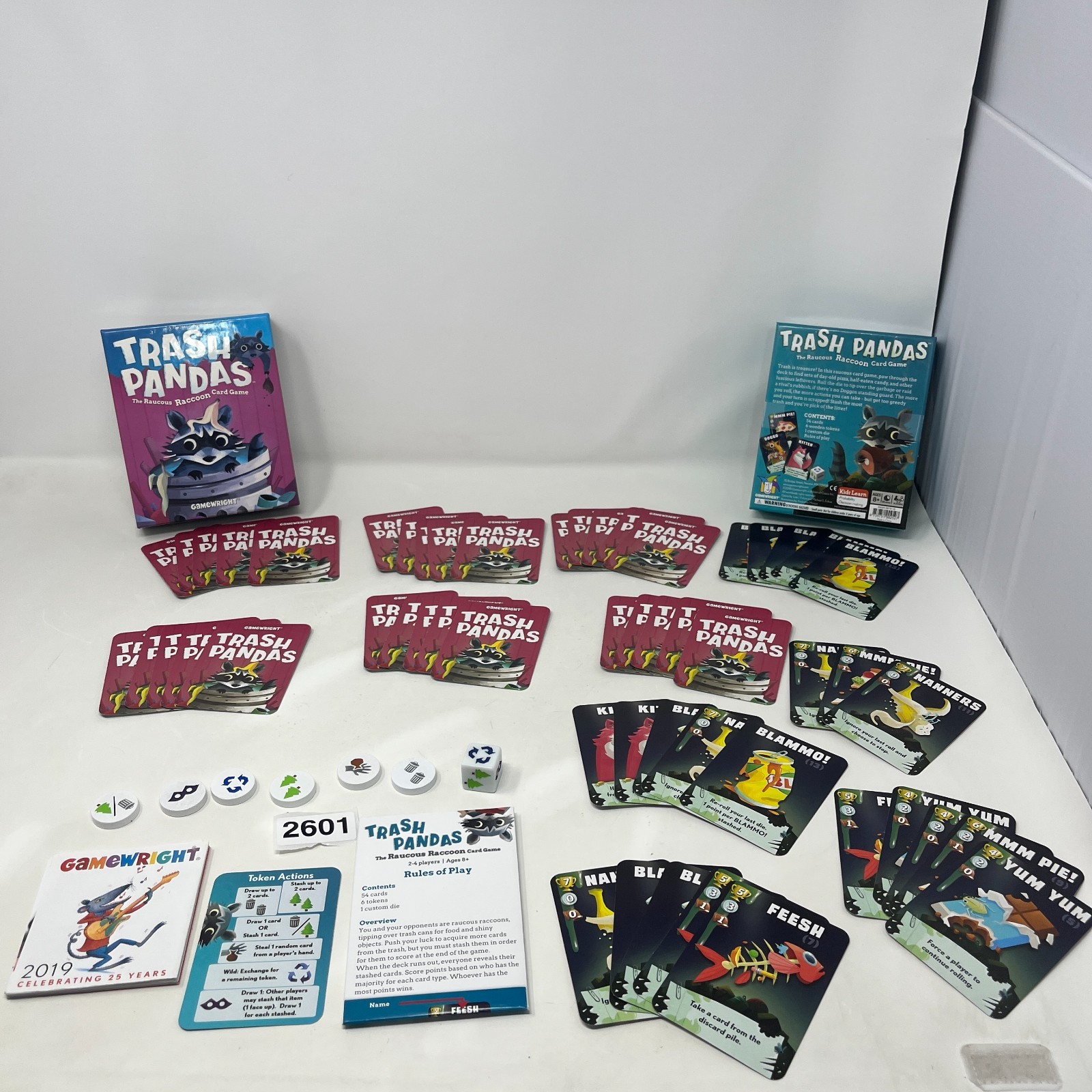 Gamewright Trash Pandas Card Game 2018 COMPLETE