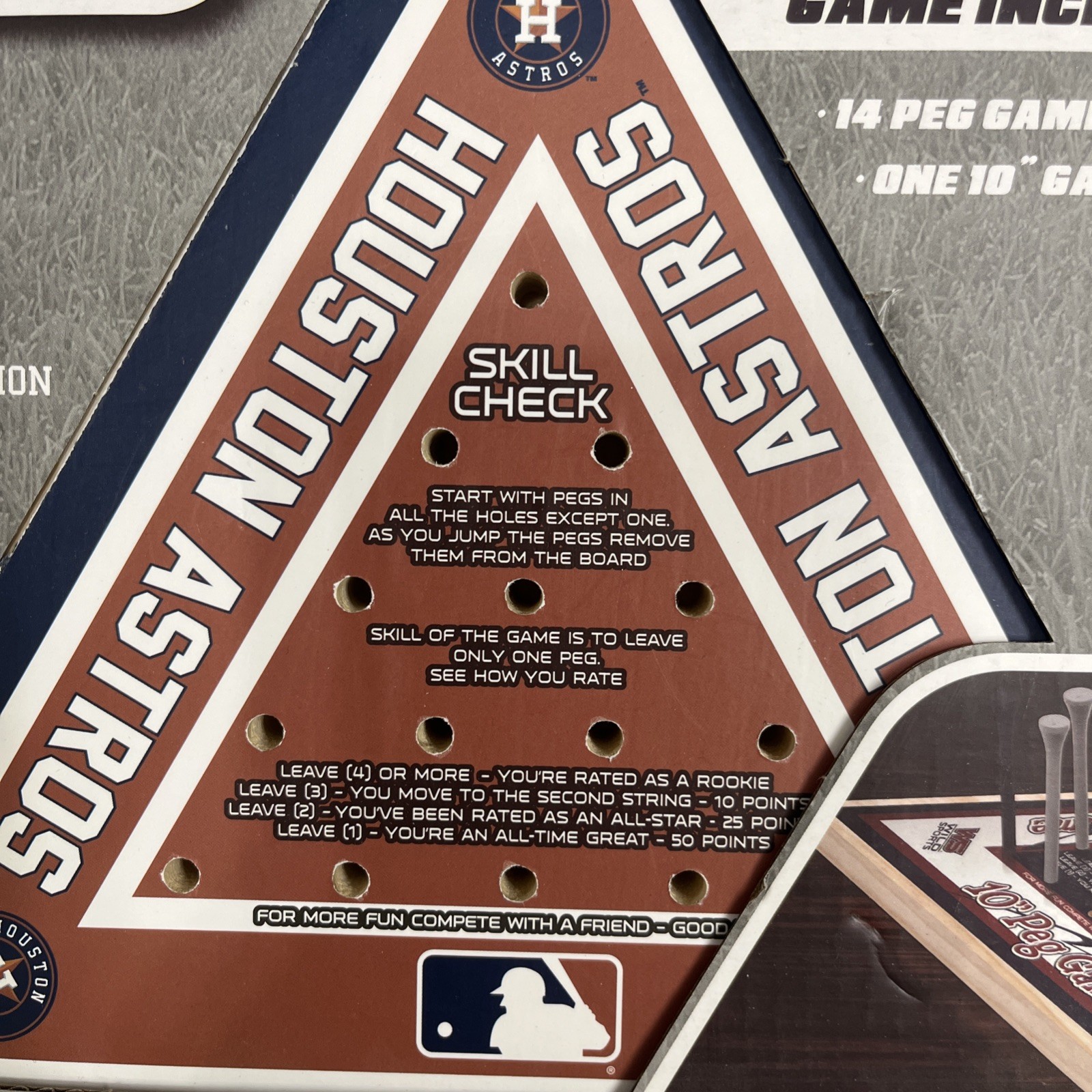 10 Peg Game By Wild Sports Houston Astros New In Box