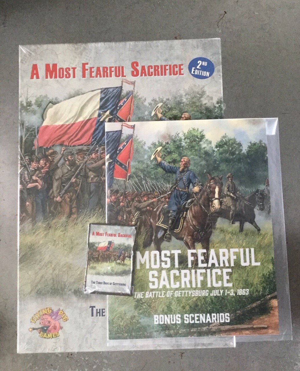 Flying Pig Games A MOST FEARFUL SACRIFICE, GETTYSBURG 2nd EDITION Kickstarter SW