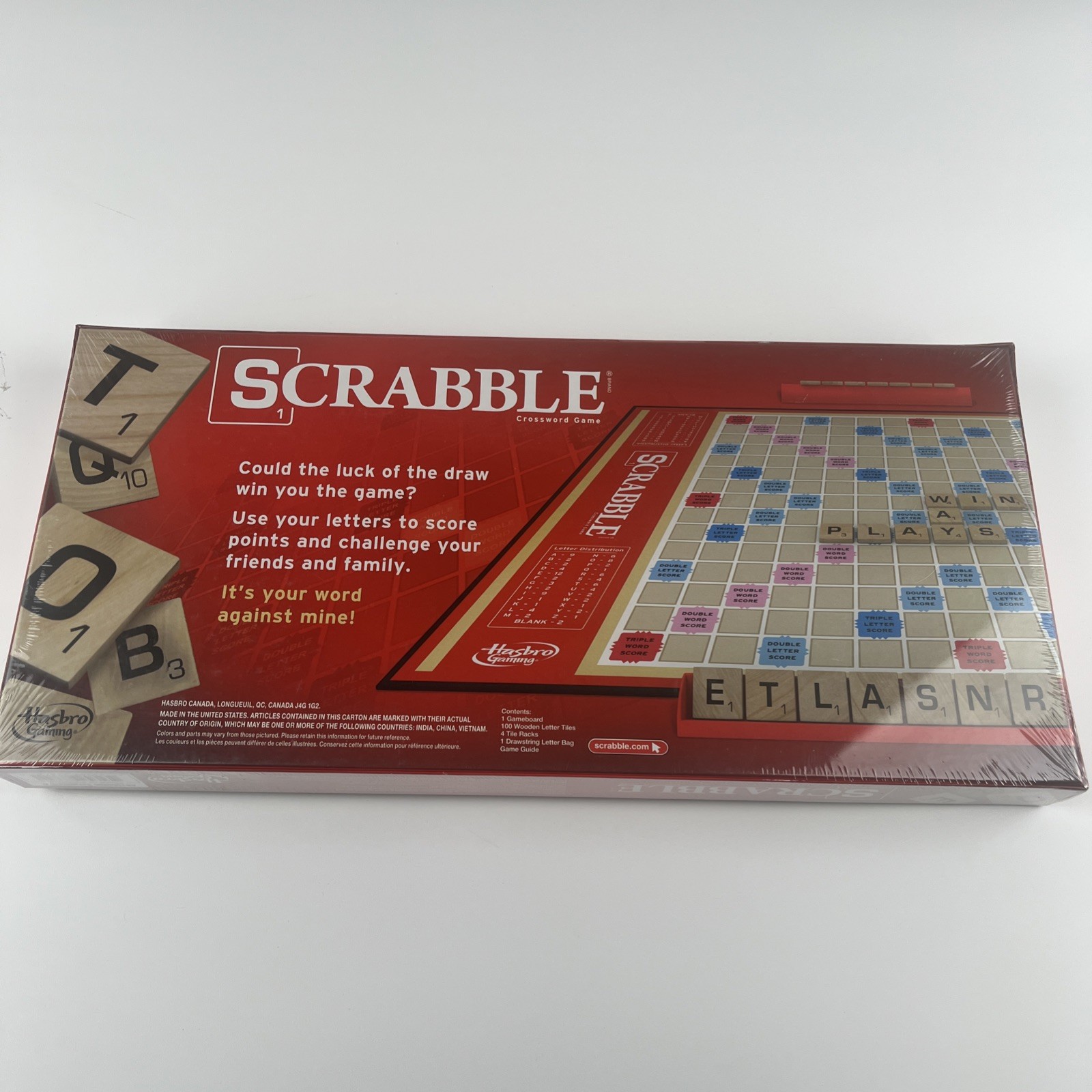 SCRABBLE CROSSWORD BOARD GAME by Milton Bradley Retro NEW & SEALED
