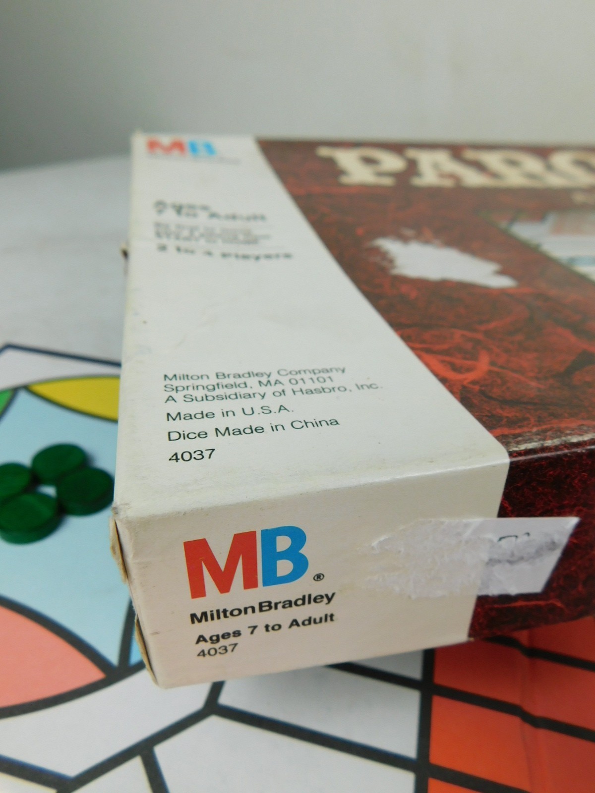 1989 PARCHEESI Board Game Classic Milton Bradley Vintage Toy No. 4037