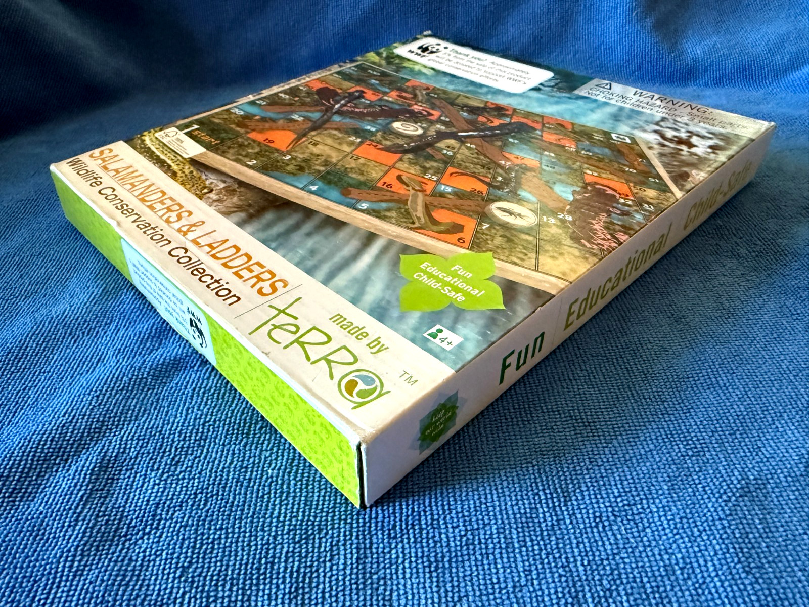 OOP SALAMANDERS (Snakes Chutes) AND LADDERS boardgame WOODEN BOARD game insects