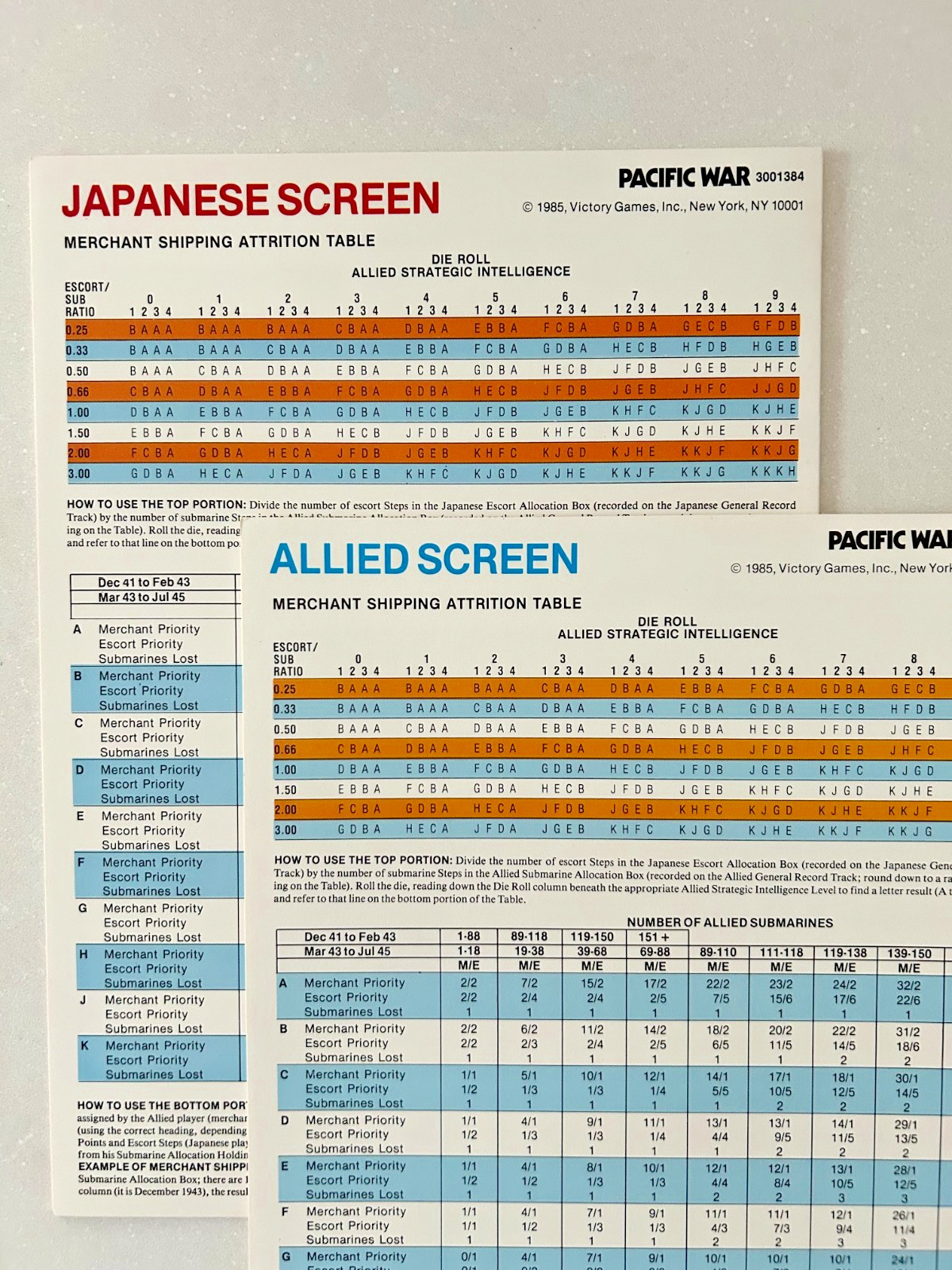Pacific War The Struggle Against Japan 1941-1945 Victory Games Unpunched