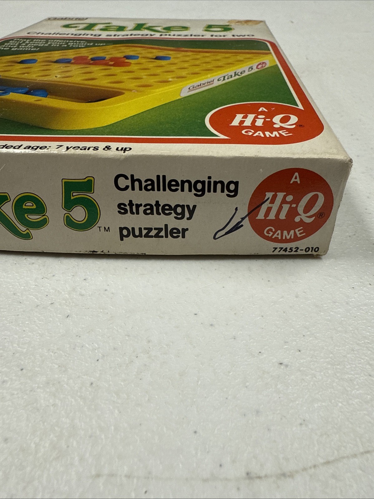 Vintage 1977 Take 5 Strategy Peg Game Puzzler by Gabriel A Hi-Q Game INCOMPLETE