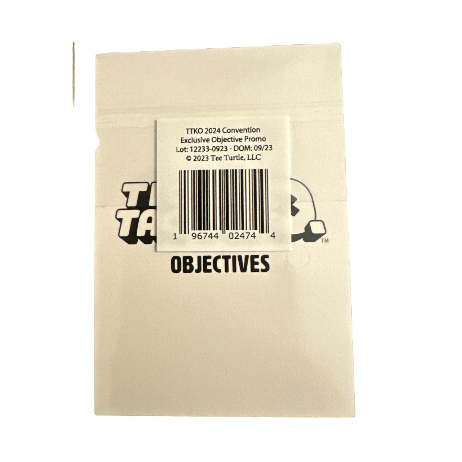 Tic Tac K.O. 2024 Convention Con Exclusive Promo Objective Card Tee Turtle
