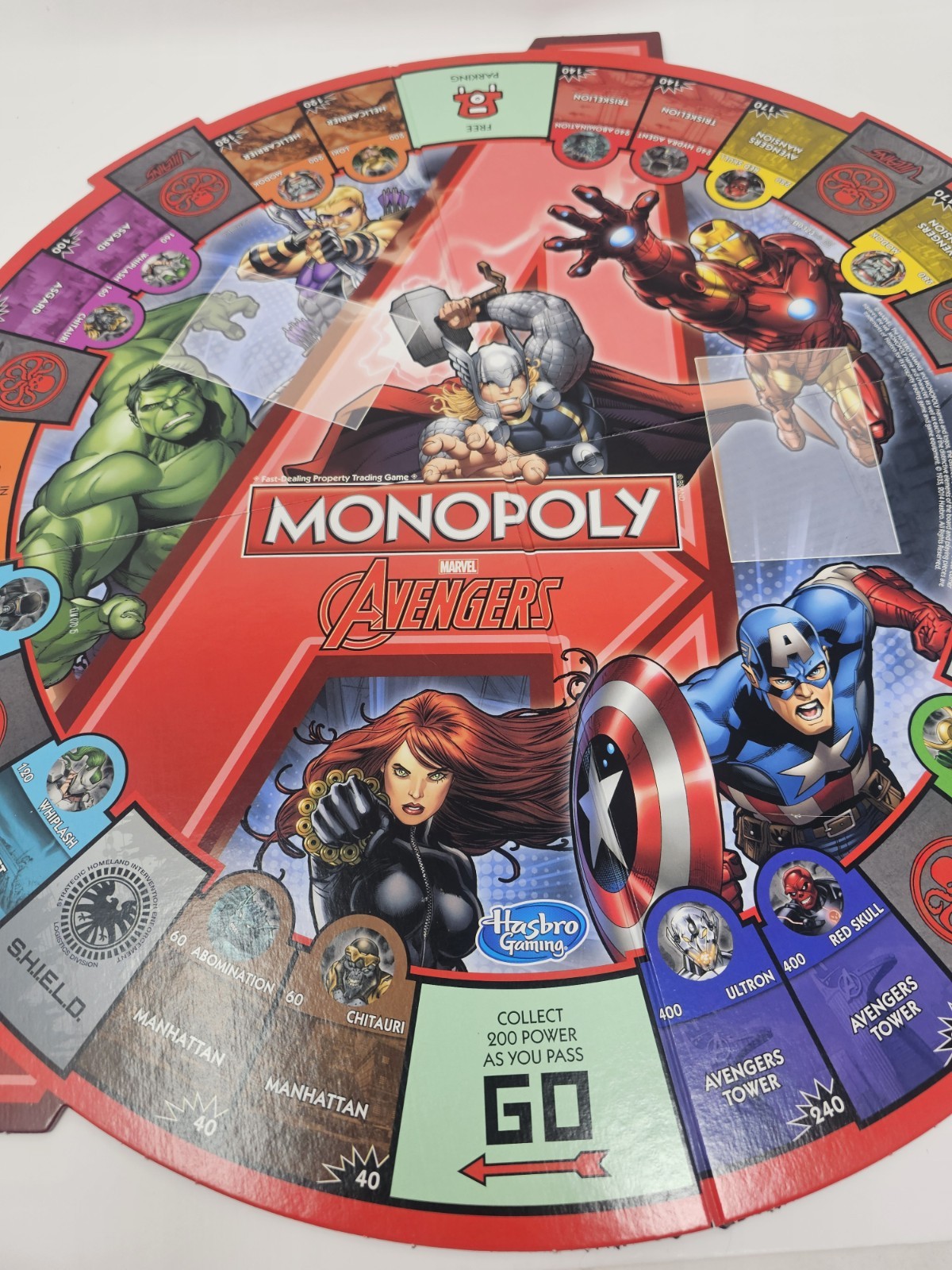 Monopoly Marvel AVENGERS Replacement Game Board Only