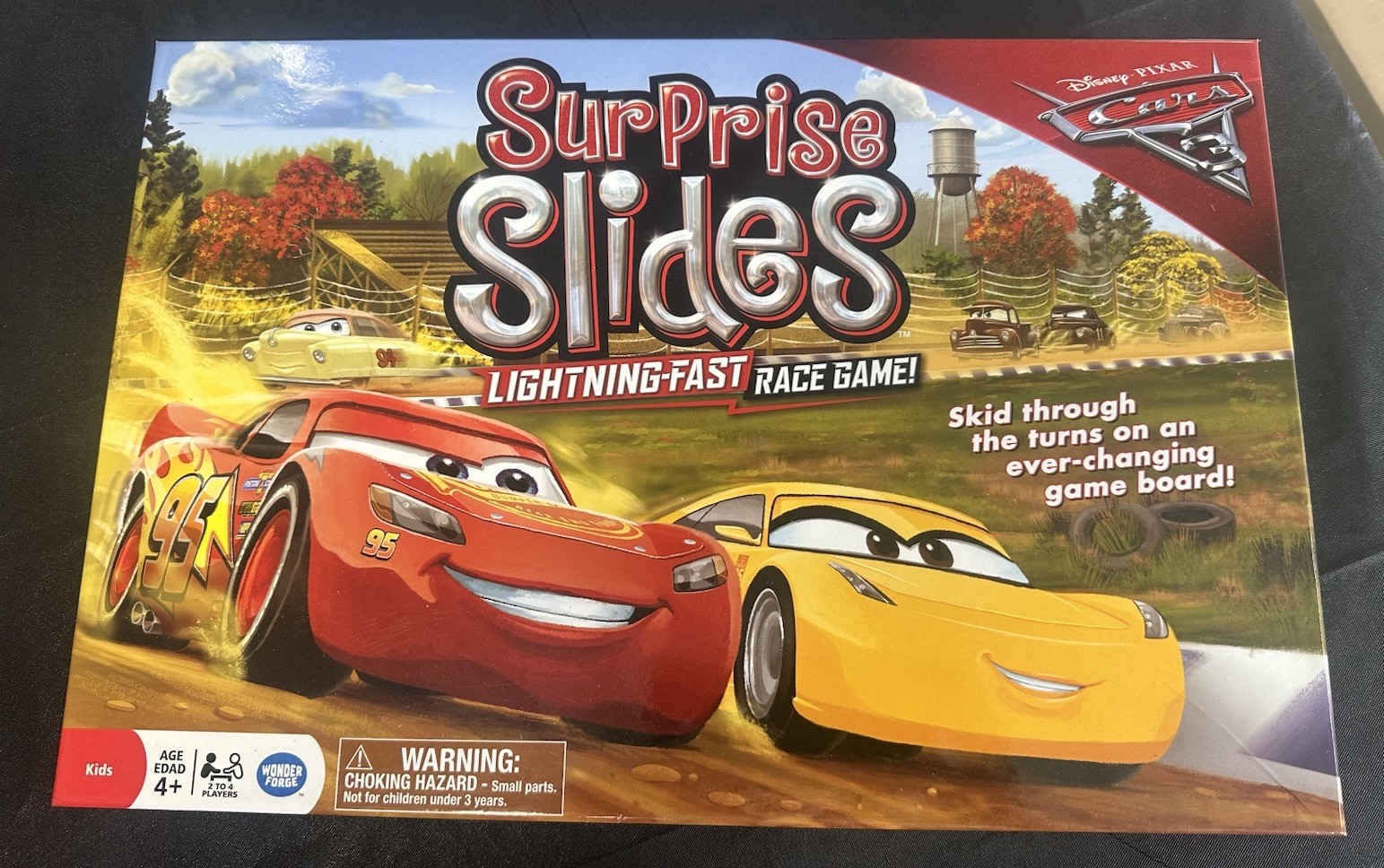 Disney Pixar Cars 3 Surprise Slides Lightning Fast Race Board Game Set