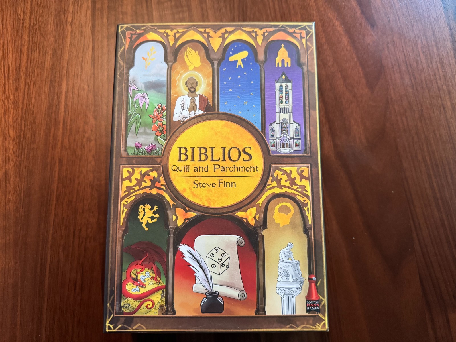 Biblios: Quill and Parchment (2021) – Roll and Write Board Game
