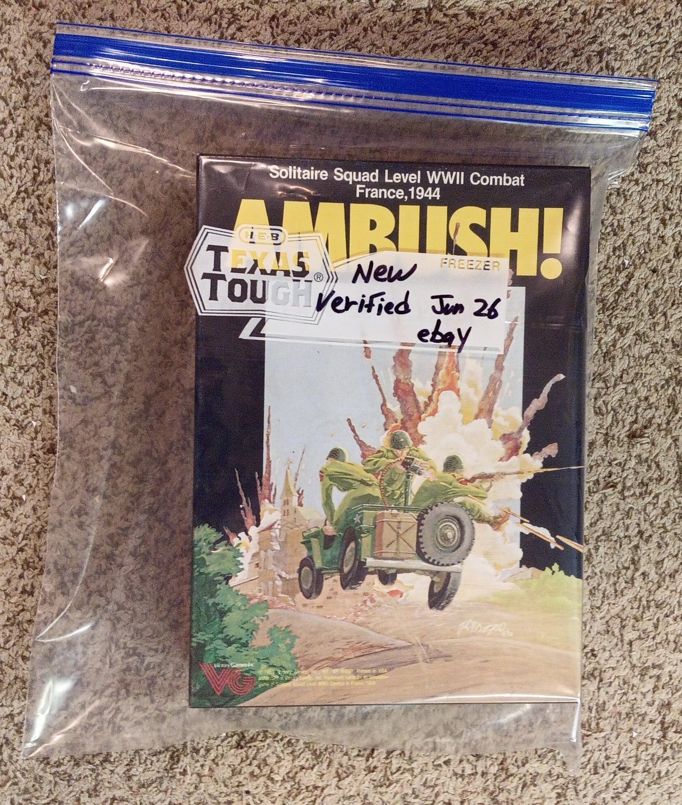AMBUSH! Victory Games Solitaire Avalon Hill SPI 1983 Unpunched New! WW2