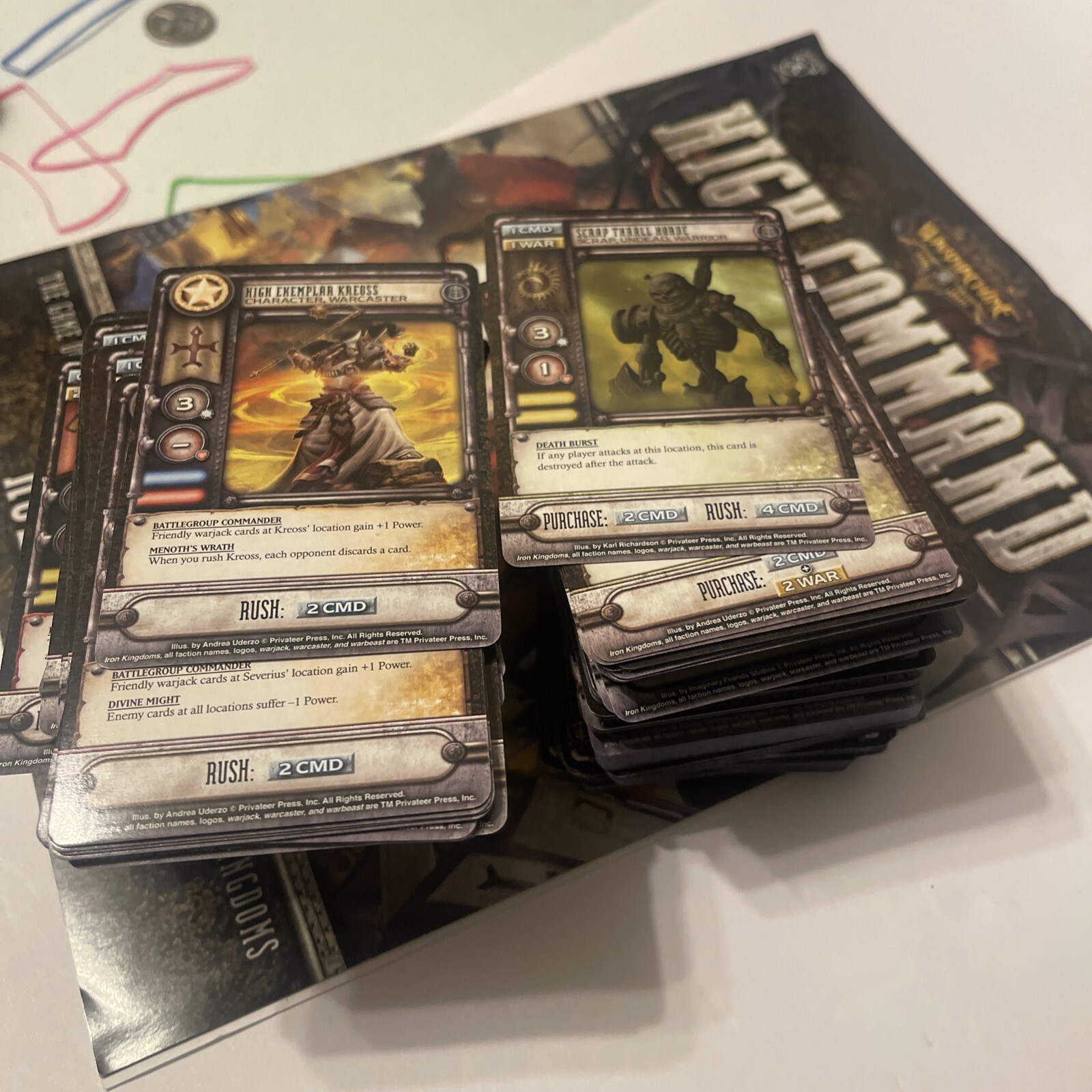 WARMACHINE: High Command Card Game 2013 Privateer Press