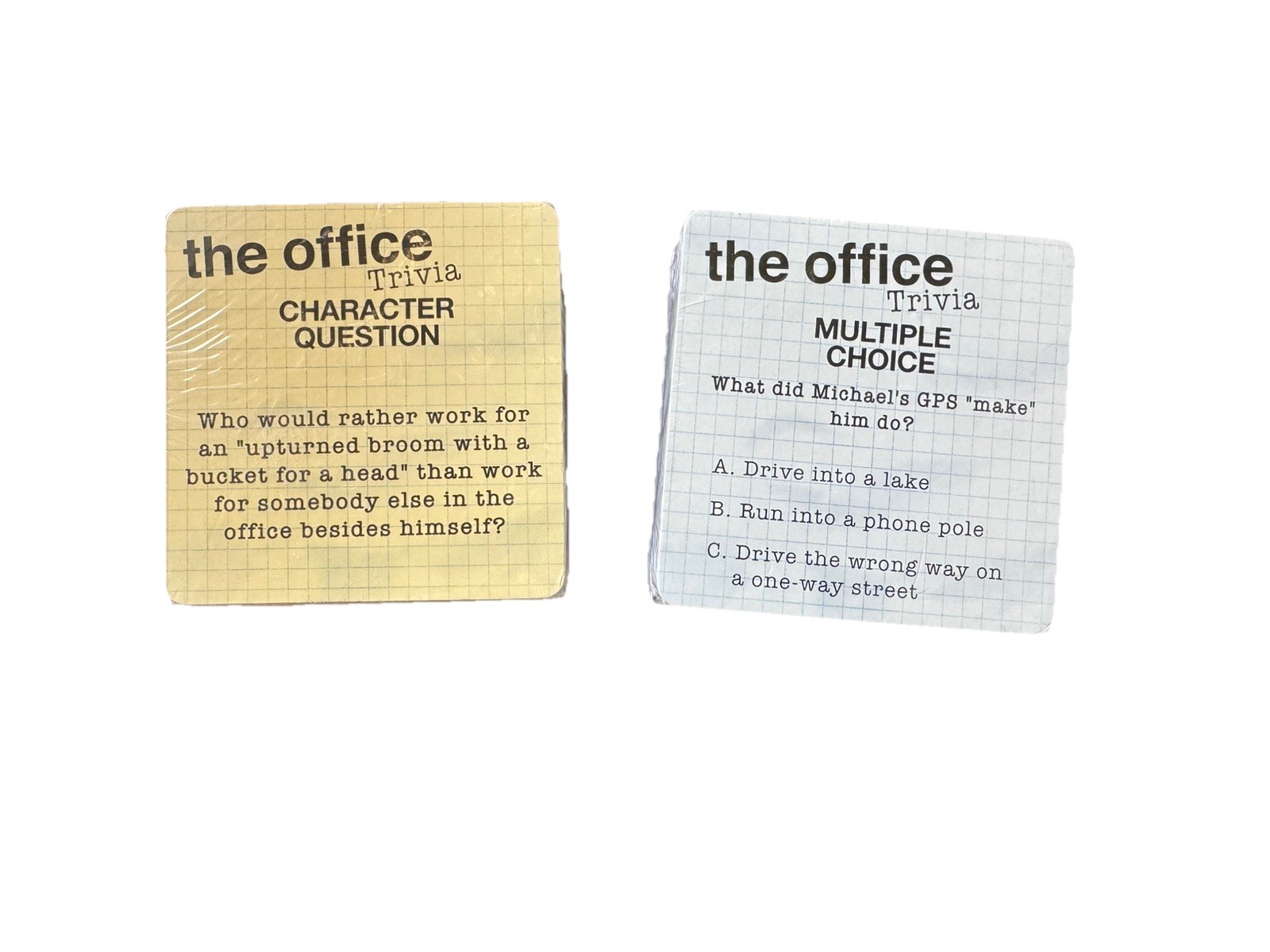 The Office TV Show Trivia Game Mini Card Set – Trivia & Character 2 Pack