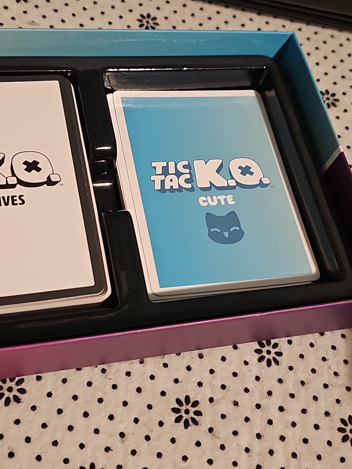 New Tic Tac KO Cute vs Evil Card Game 8+ K.O. 2-4 Players Unstable Used