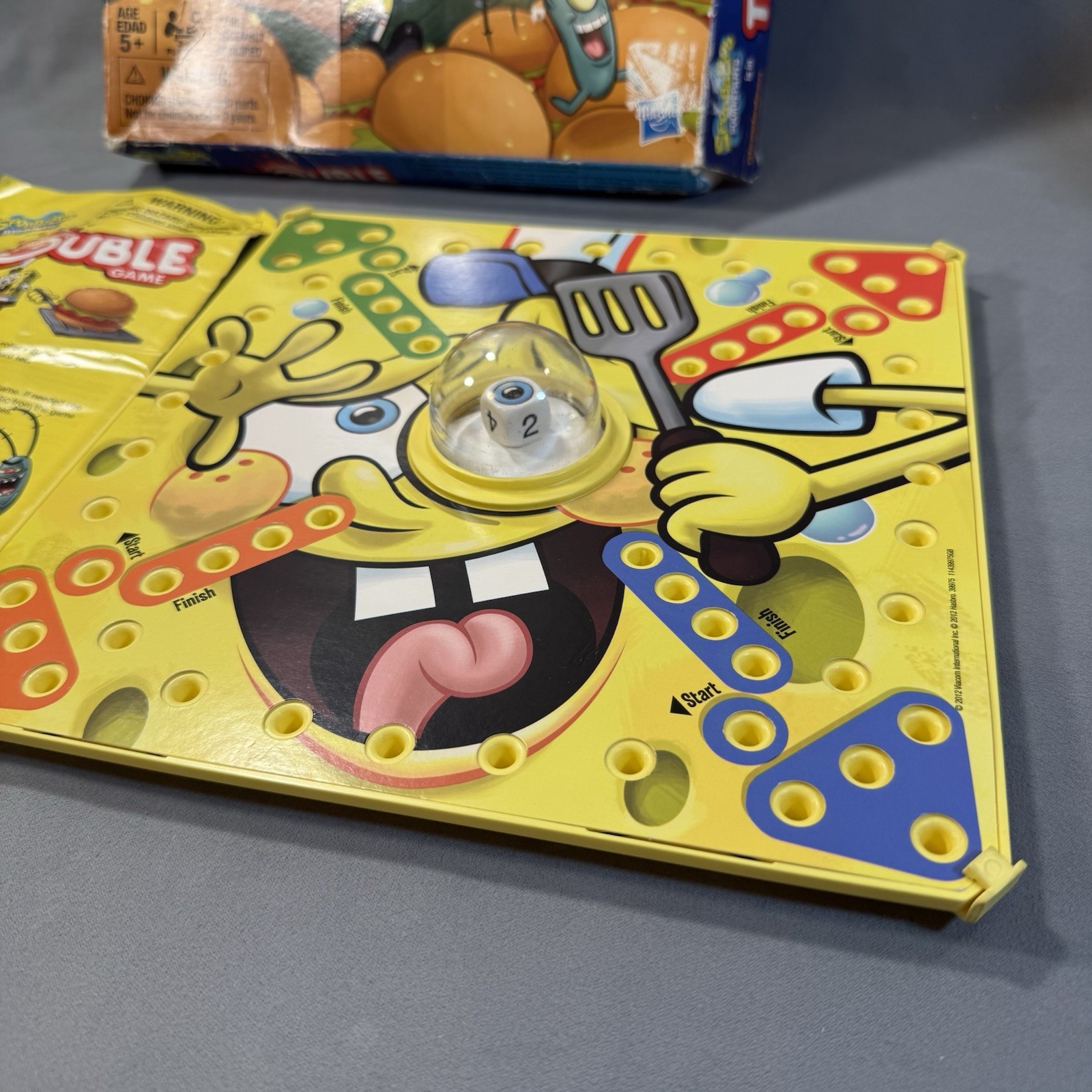 SPONGEBOB Squarepants Pop-O-Matic Trouble Game Hasbro Rare 2012 Edition INTL?
