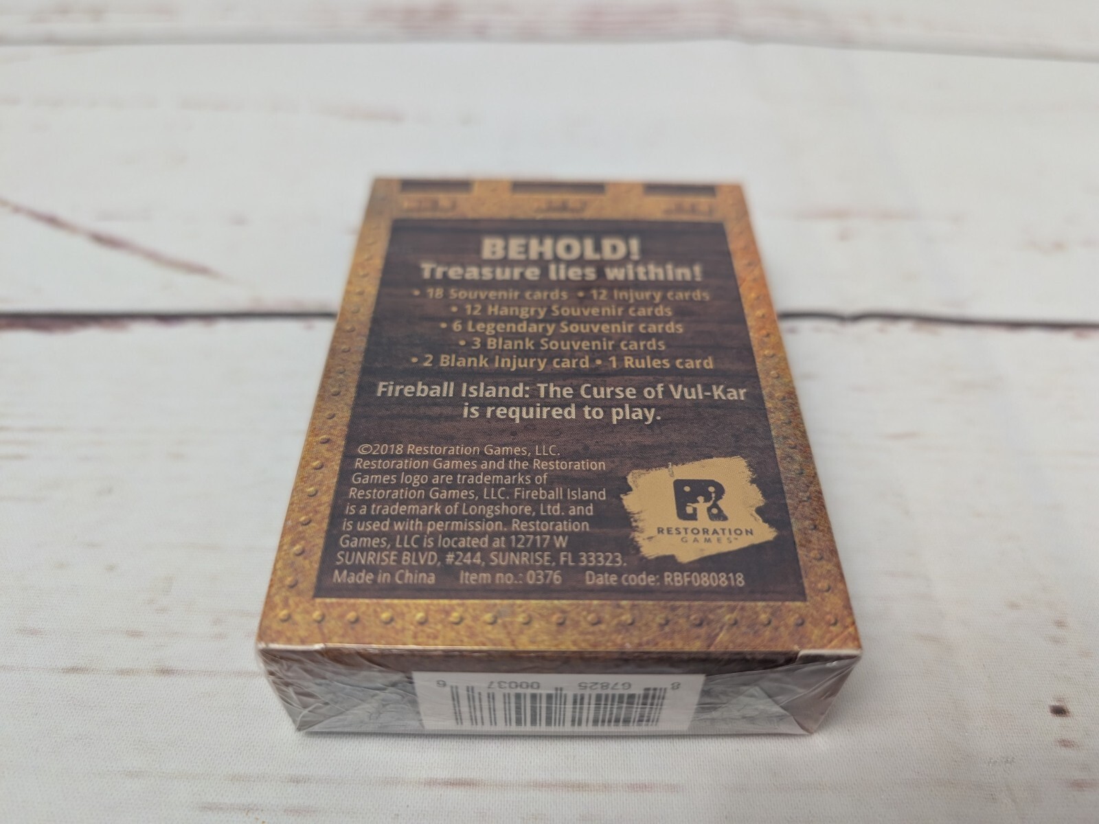 Fireball Island Treasure Trove Campaign Kickstarter Promo NIS Restoration Games