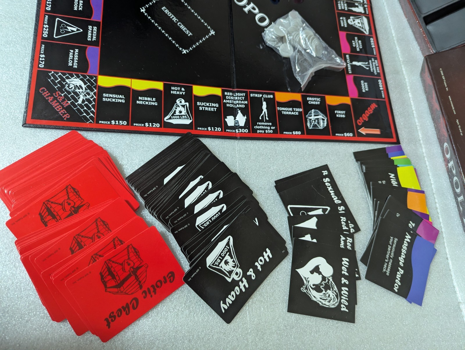 XXXOPOLY Adult Board Game Complete All Included Ages 18 & Up 3DP Fusion, Inc.