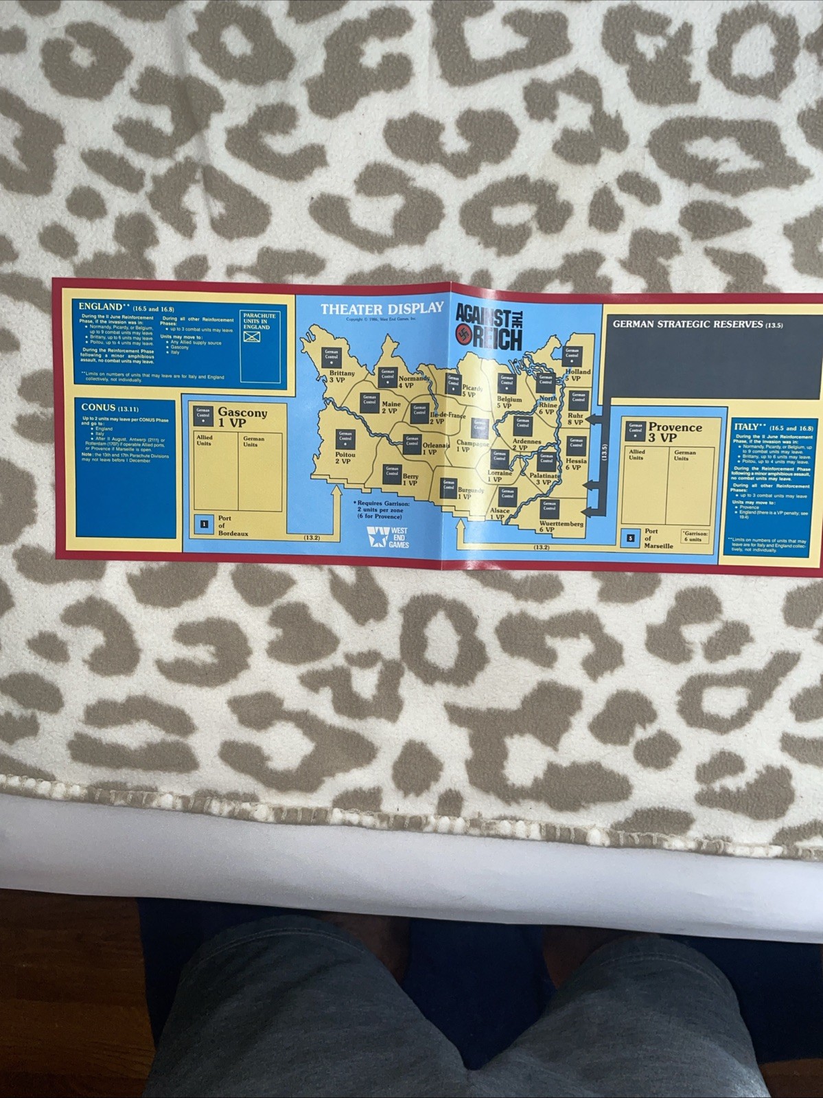West End Games. 1986. Against The Reich. Invasion To The Rhine. VGC.