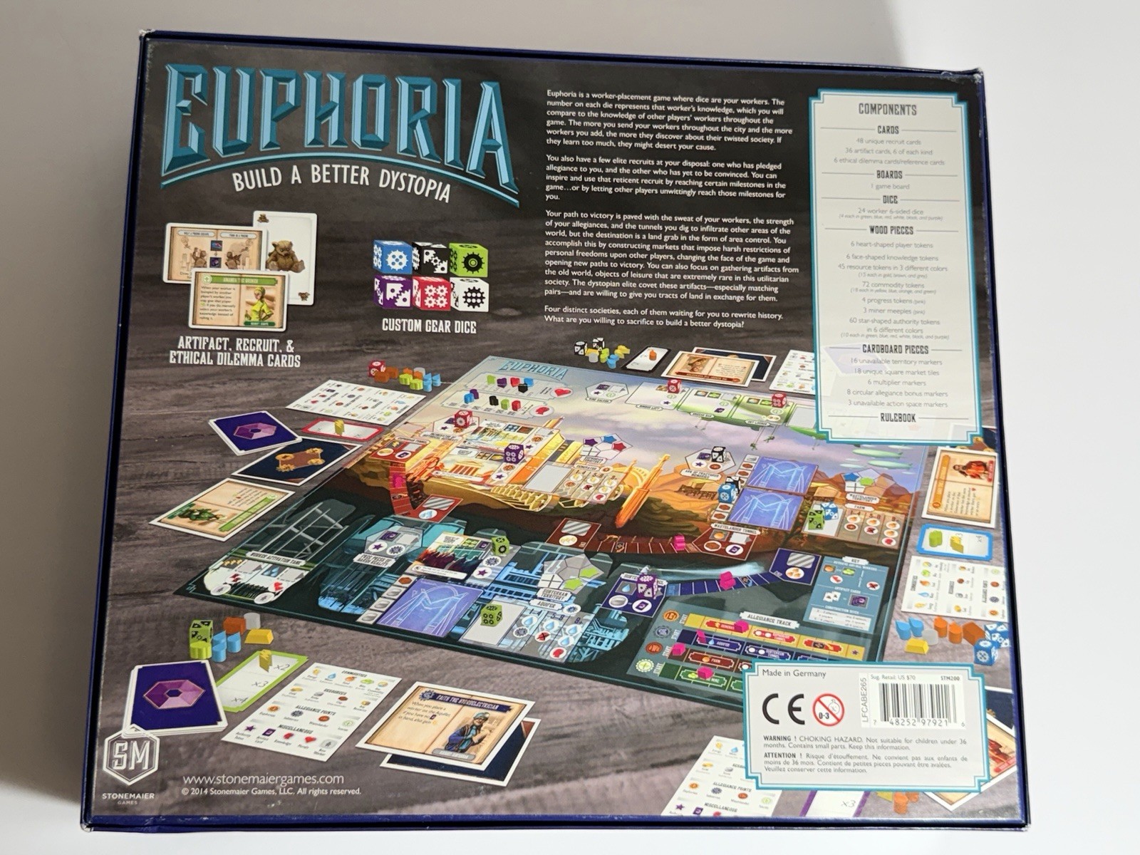Euphoria: Build A Better Dystopia Board Game by Stonemaier