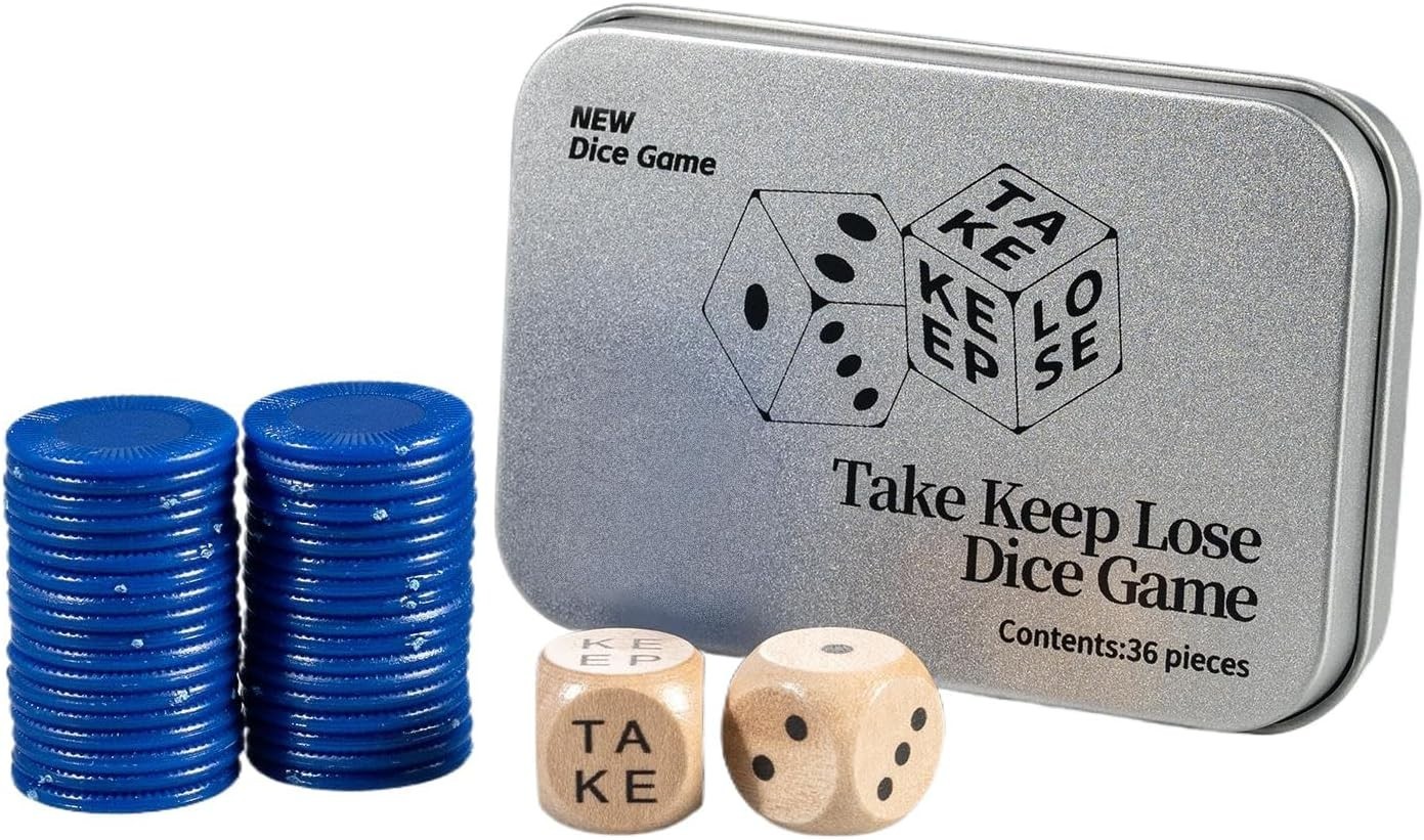 Game Night Essential: Take Keep Lose Dice Set for On-the-Go Entertainment