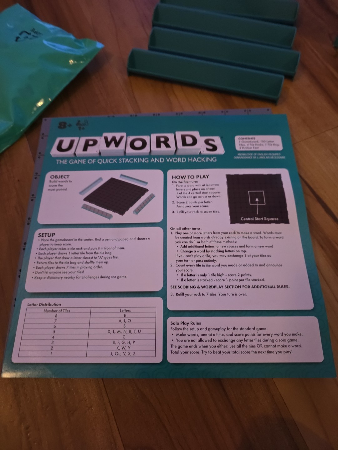 Upwords Stack Up Board Game 3D Scrabble Complete Set 2022 Spin Master Games