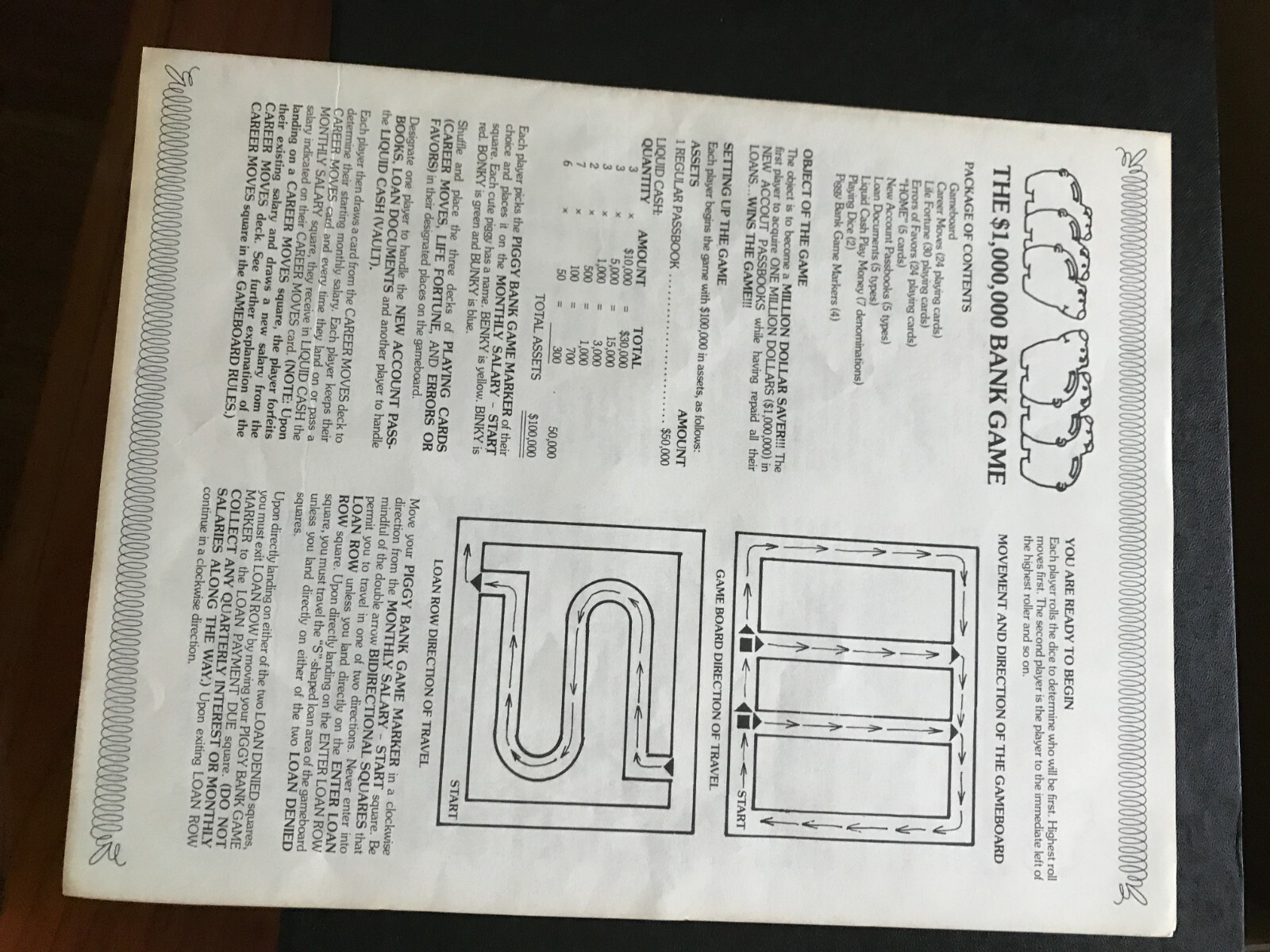 $1,000,000 The Bank Game Serial 269 of 1000 Autographed 1986 Appears Complete