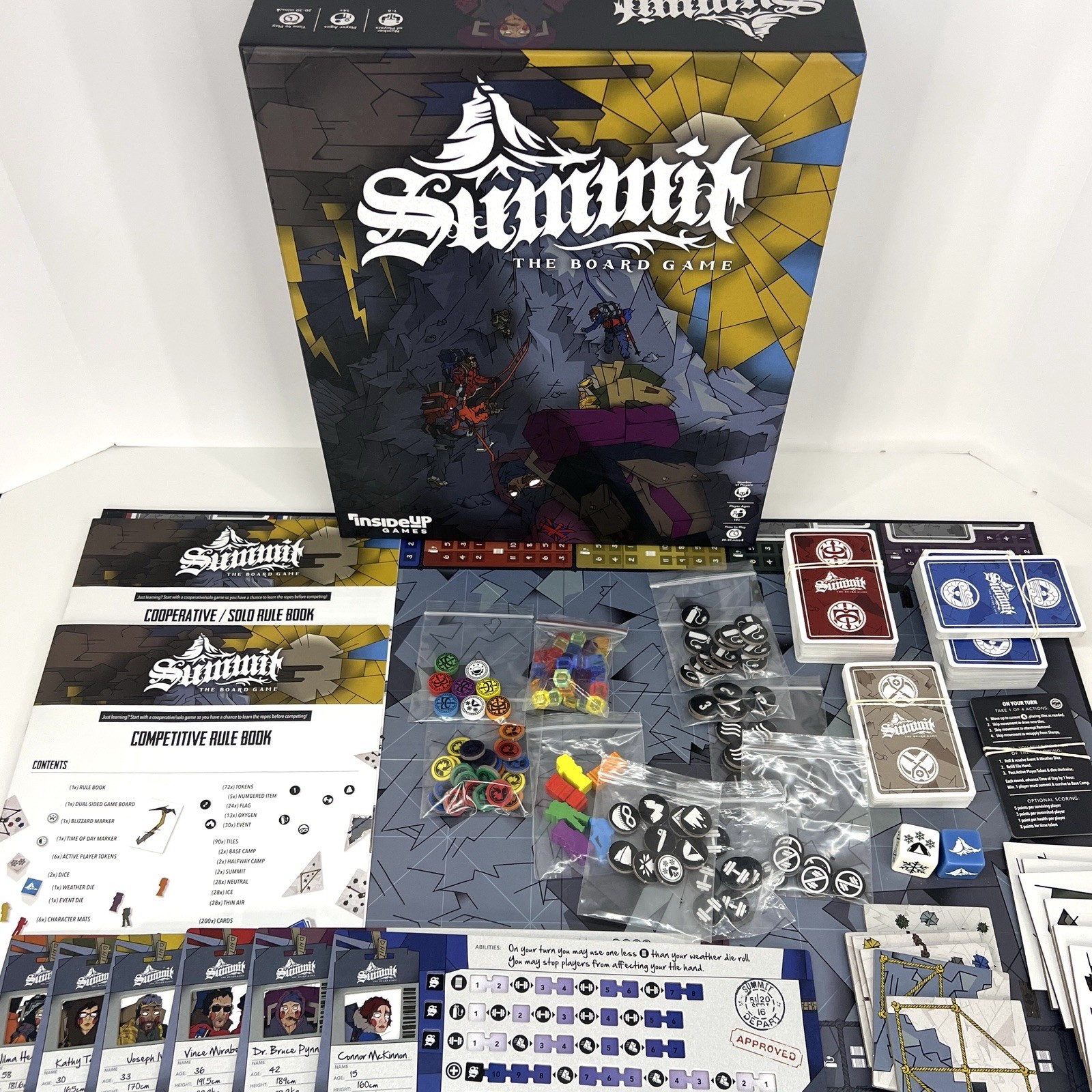 Summit Board Game Inside Up Games Mountaineering Game Excellent Condition 100%