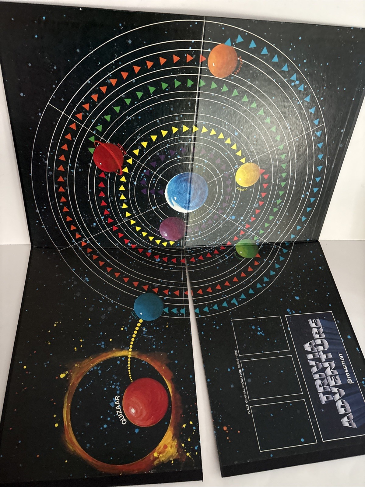 1983 Trivia Adventure Vintage Kids Family Quiz Board Game Pressman