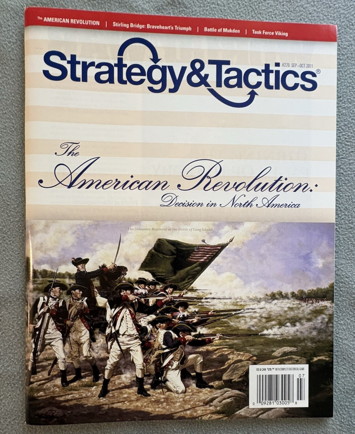 American Revolution game UNPUNCHED in Strategy Tactics 270; complete 1776 2011
