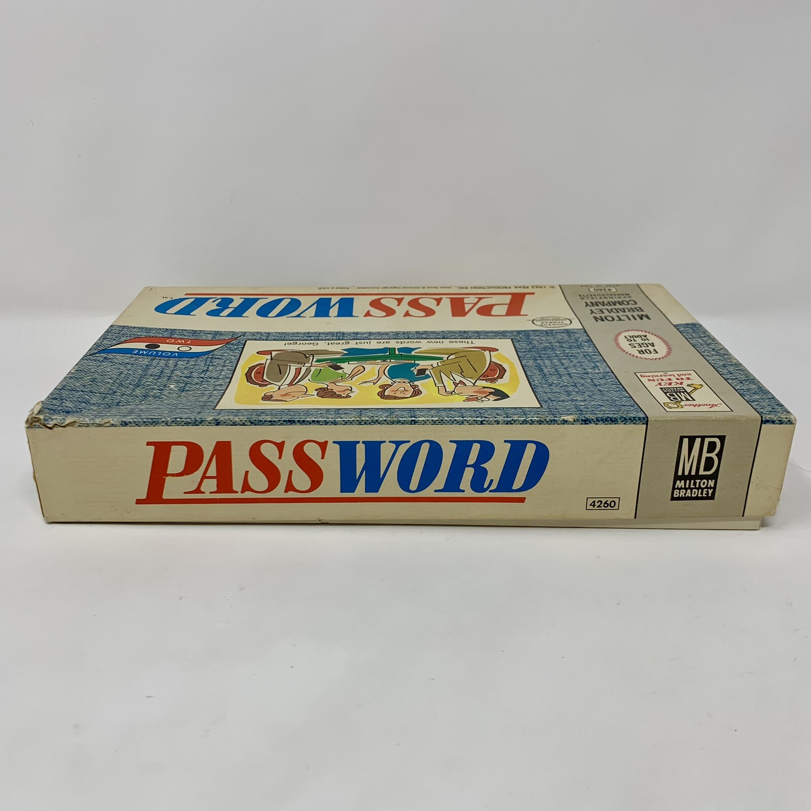 ORIGINAL Vintage 1962 Milton Bradley Password Board Game