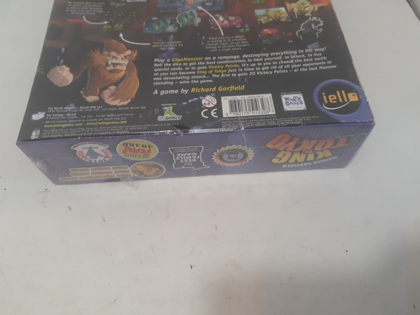 New Sealed King of Tokyo Monster Board Game Richard Garfield 2014 iello Strategy
